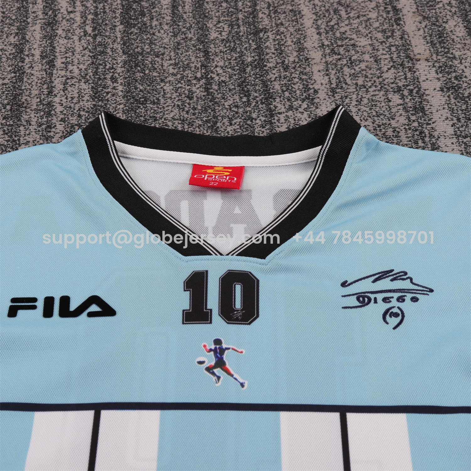 GlobeJersey-Retro Argentina 2001 Maradona Special Kids Kit