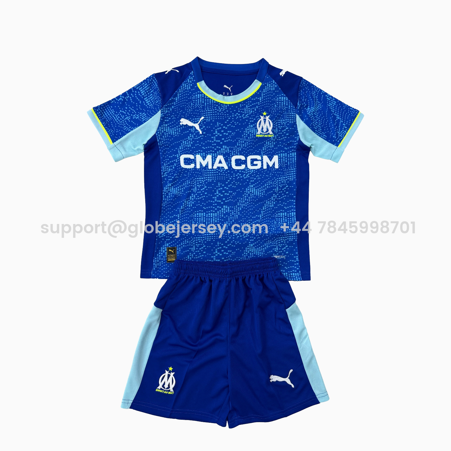 GlobeJersey-Marseille 25-26 Third Men's Adult Jersey Set - Fans Version