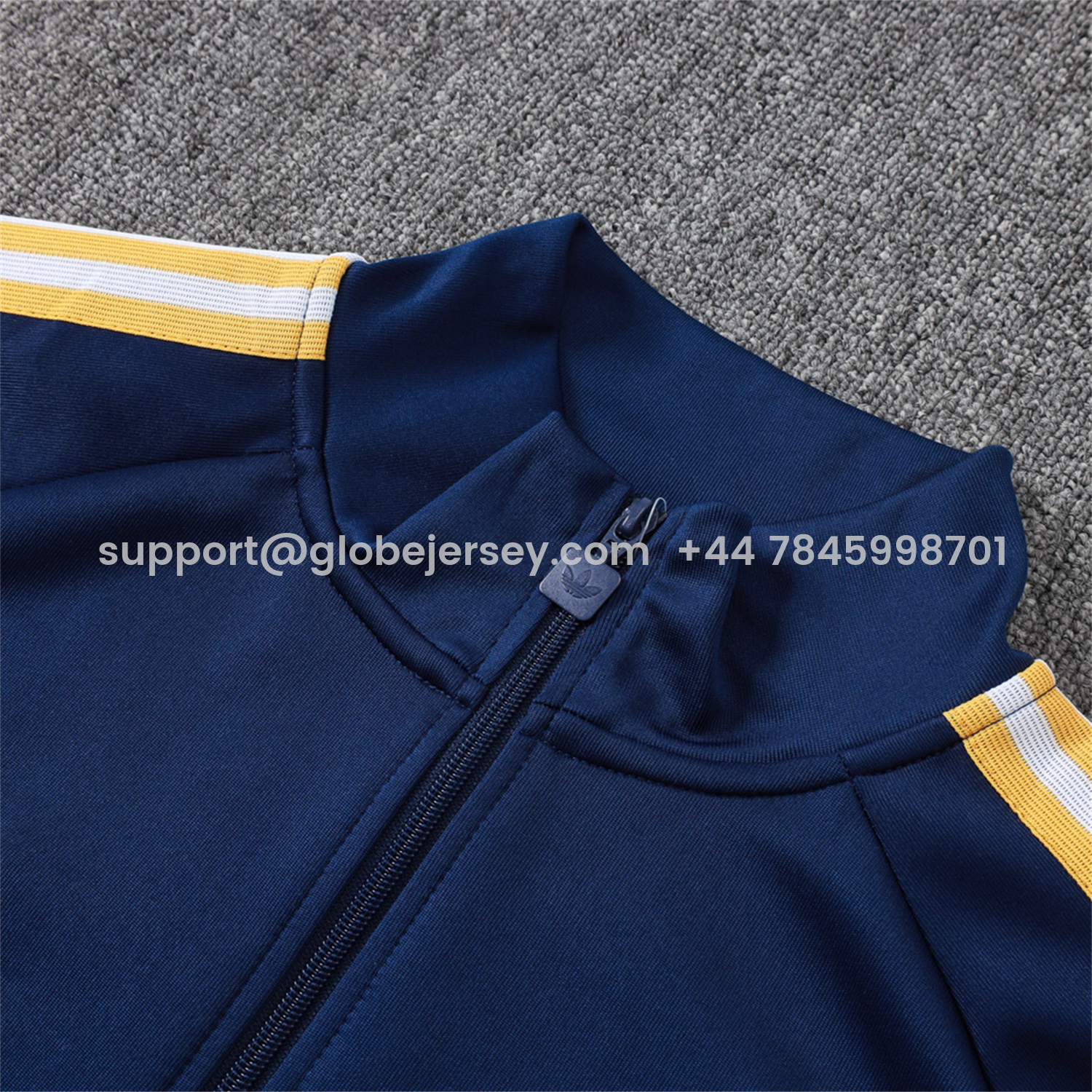 GlobeJersey-Real Madrid 26-27 Long Sleeves Training Set - Dark Blue Top And Pants