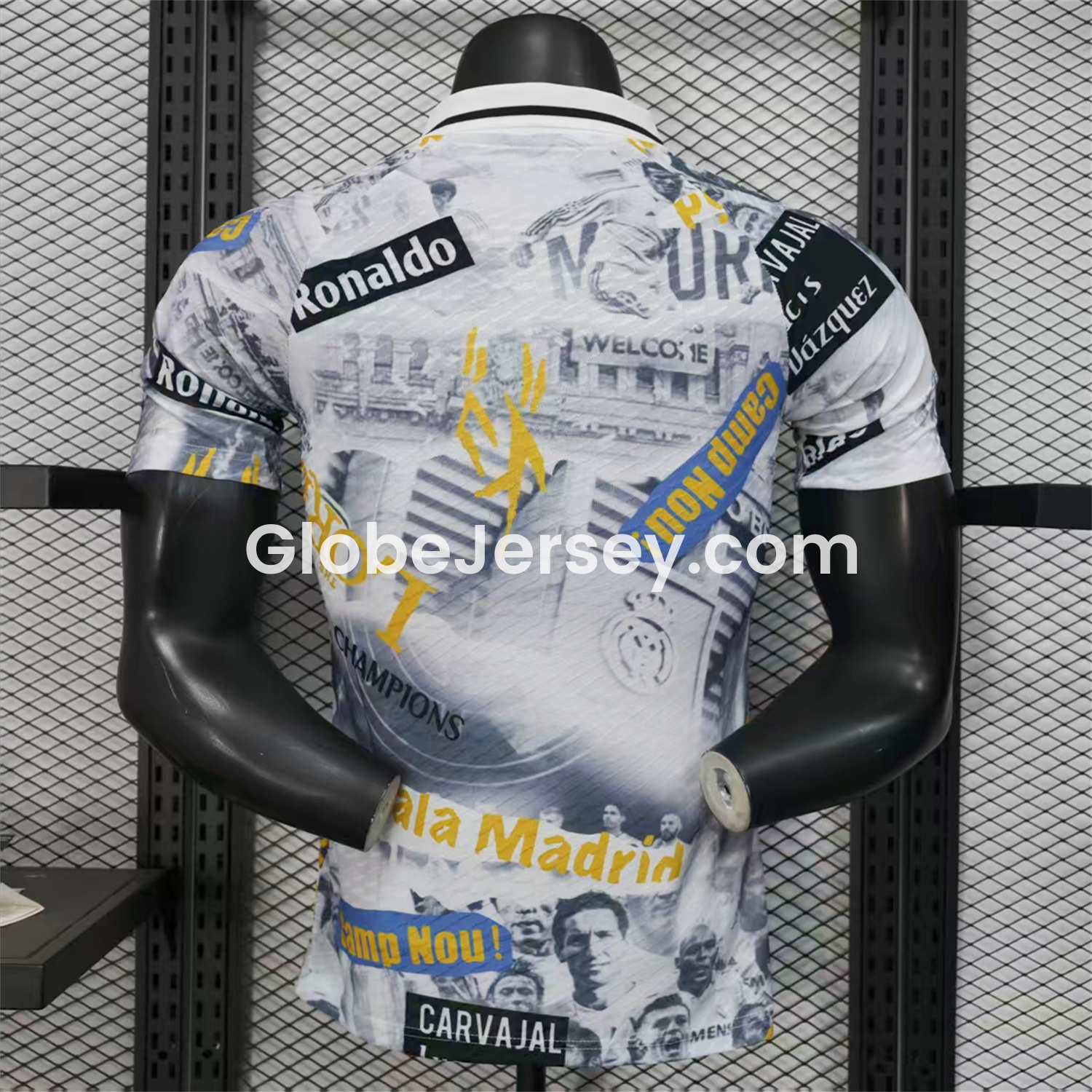 GlobeJersey-Real Madrid 25-26 Capture Of Camp Nou POLO White Special Jersey - Player Version
