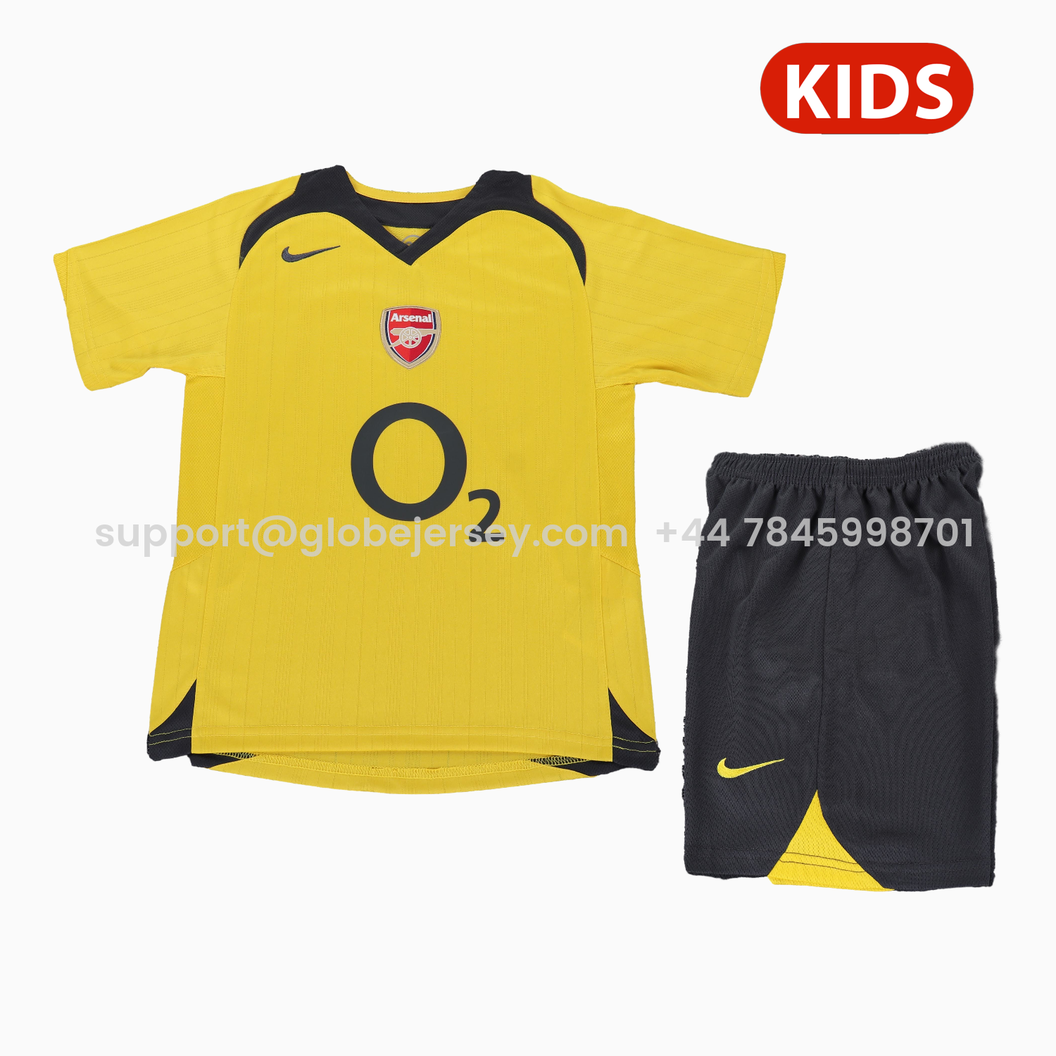GlobeJersey-Retro Arsenal 2005-06 Away Kids Kit