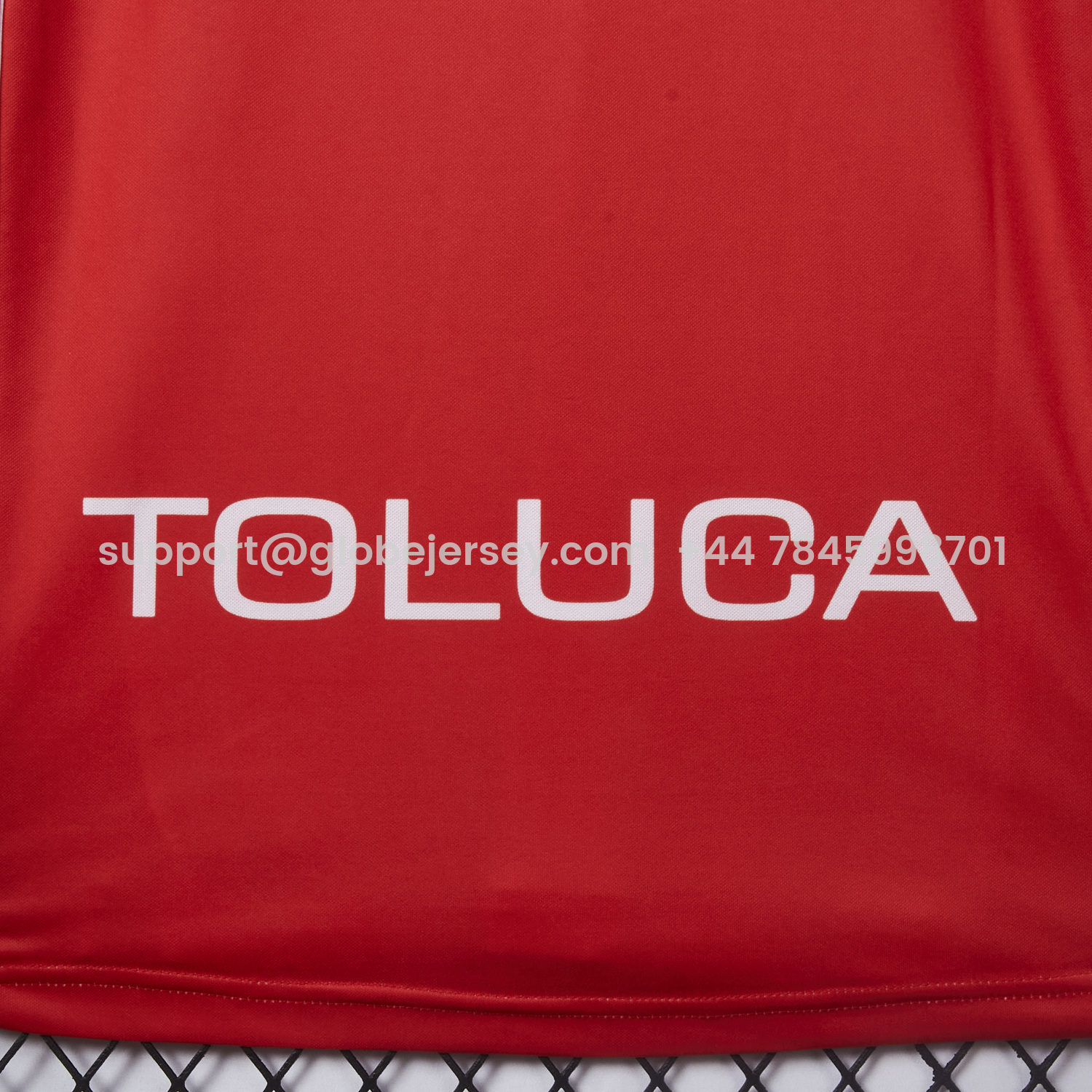 GlobeJersey-Retro Toluca 1998-99 Home Red Jersey