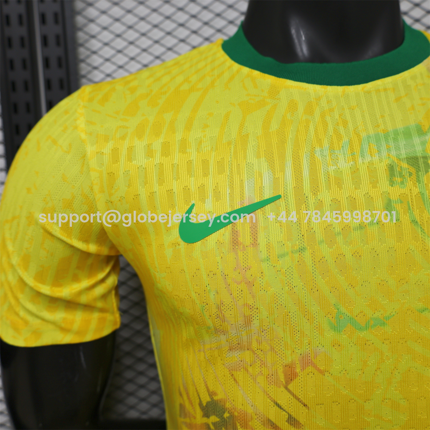 GlobeJersey-Brazil 2026 Yellow Waves Special Jersey - Player Version