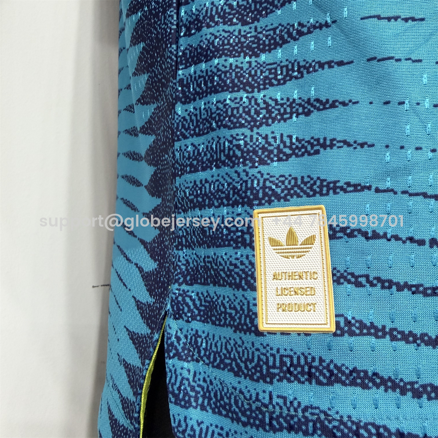 GlobeJersey-Colombia 2026 Away Blue Long Sleeves Jersey - Fans Version