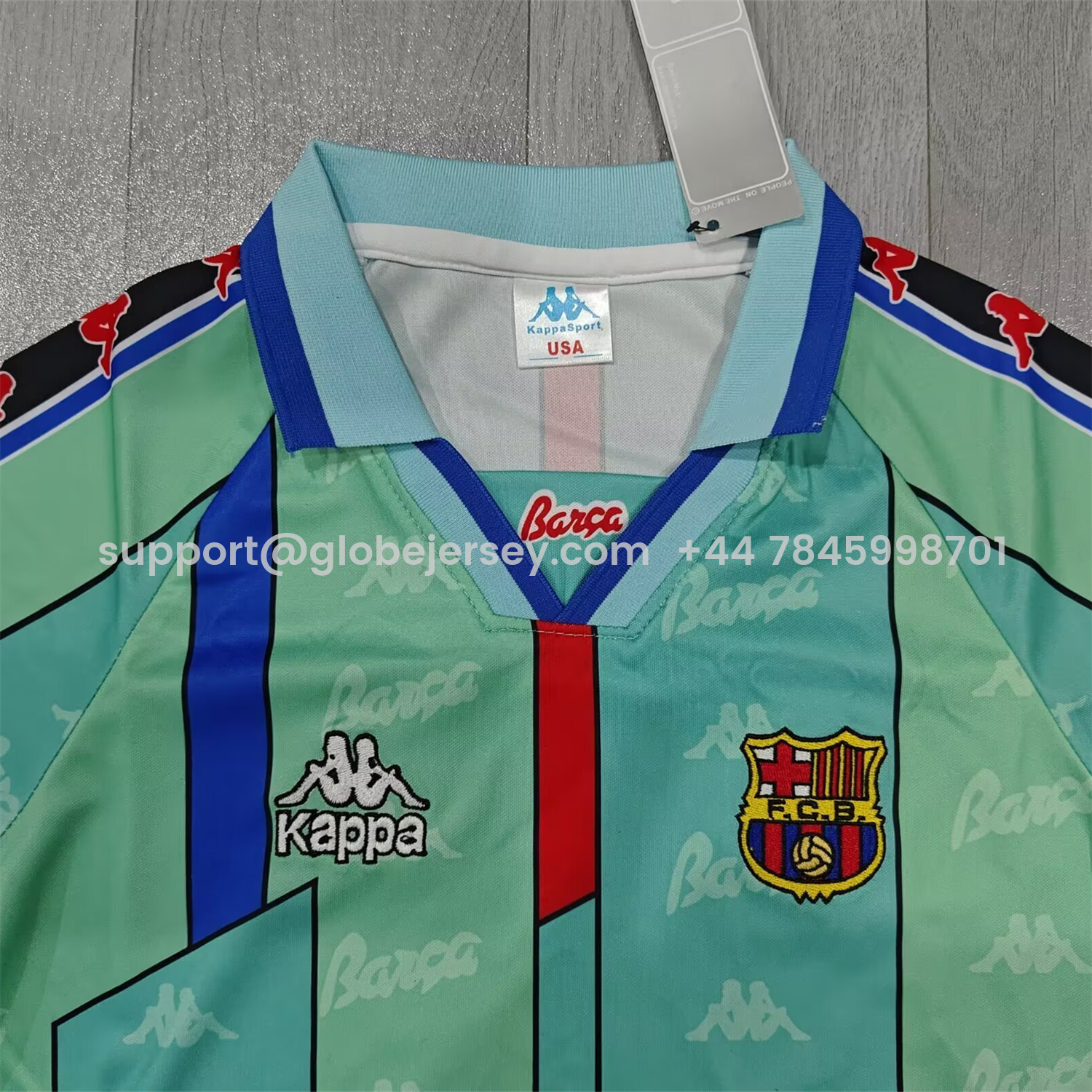 GlobeJersey-Retro Barcelona 1996-97 Away Kids Kit
