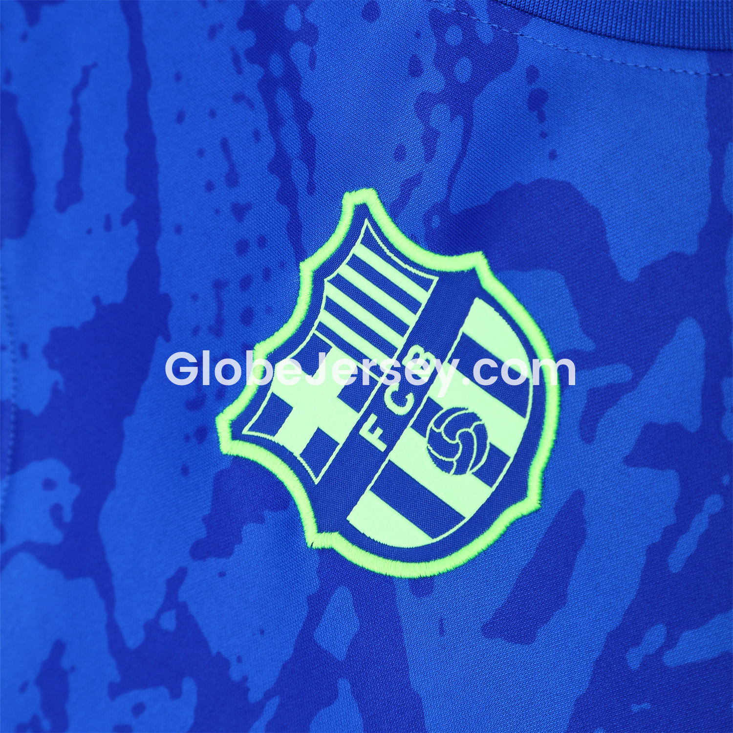 GlobeJersey-Barcelona 25-26 Vest Training Set - Blue Camouflage
