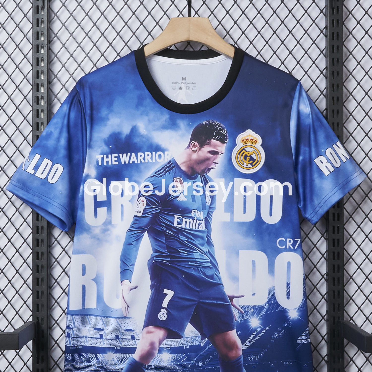 GlobeJersey-Cristiano Ronaldo Real Madrid 2017-18 Away Career Commemorative Jersey - Fans Version