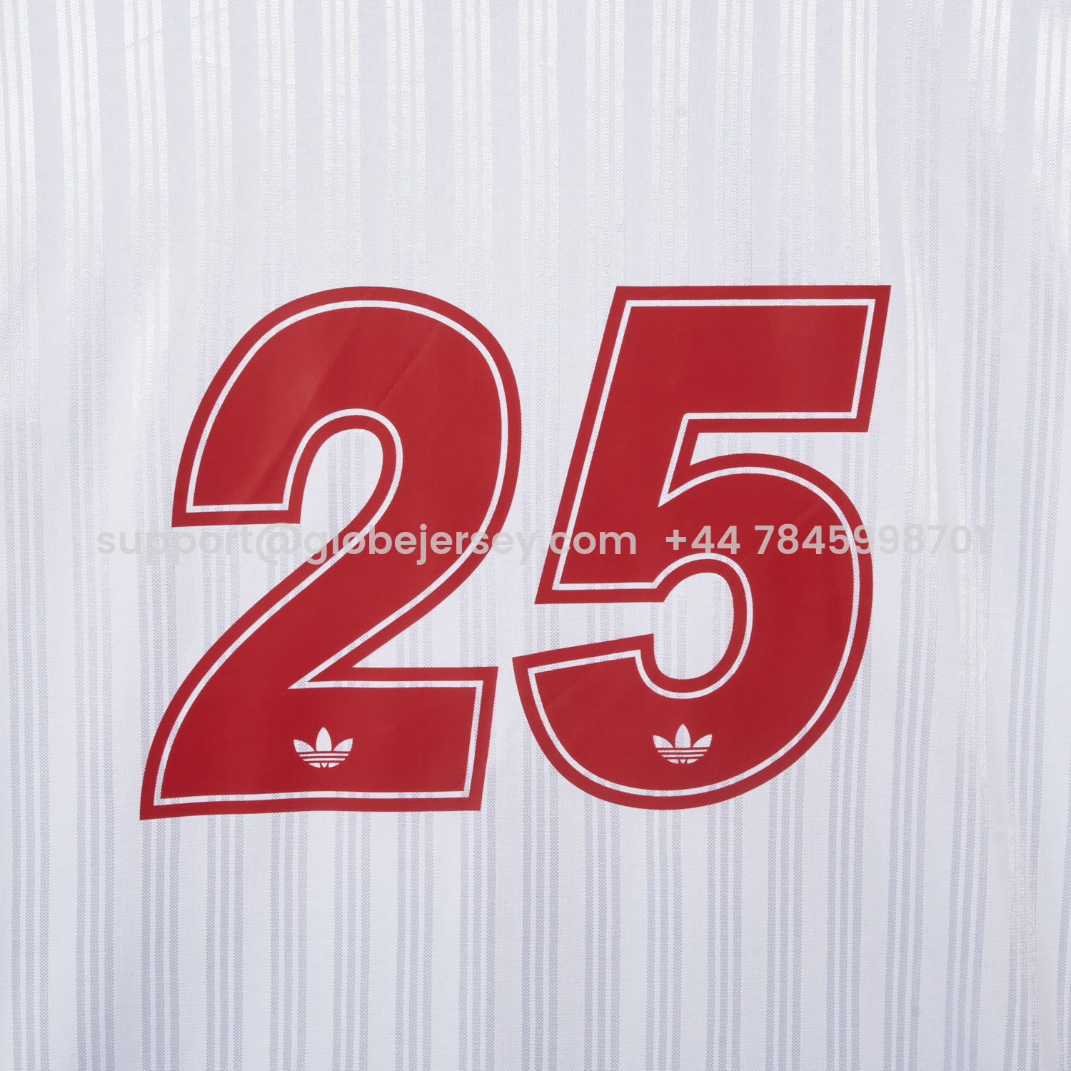 GlobeJersey-Bohemian 25-26 Oasis Originals Tour White And Red Jersey With Number 25 - Fans Version