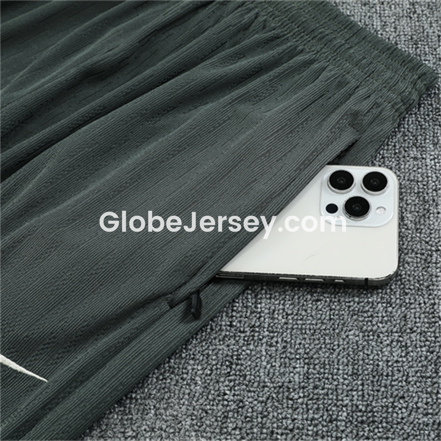 GlobeJersey-C.H.E.L.S.E.A 25-26 Long Sleeves Training Set - Army Green Top & Army Green Shorts