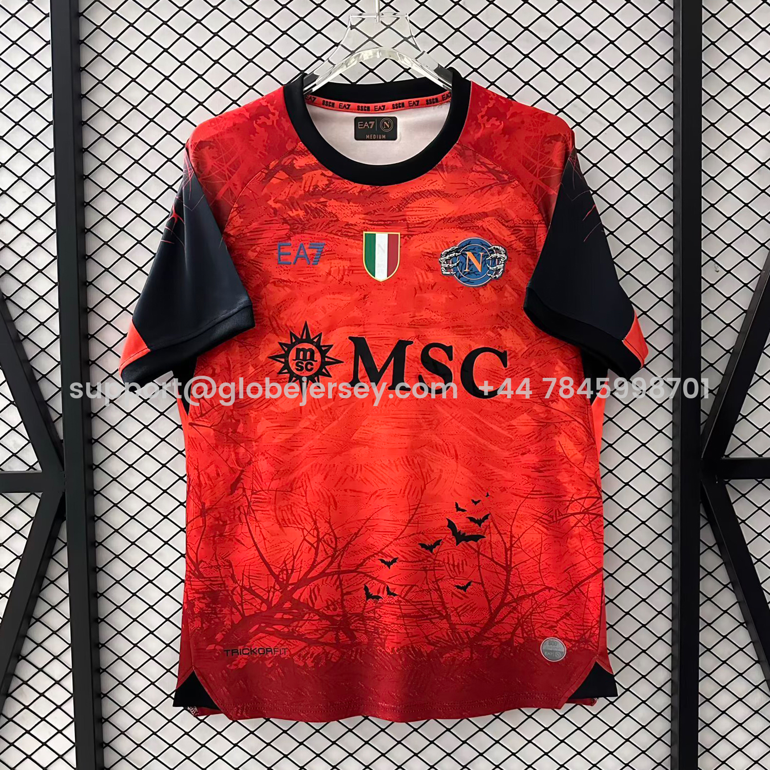 GlobeJersey-Napoli 25-26 Halloween Orange Goalkeeper Jersey - Fans Version