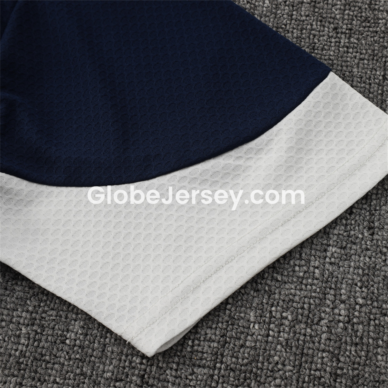 GlobeJersey-Portugal 25-26 Short-Sleeve Training Set - Deep Blue Top and Shorts