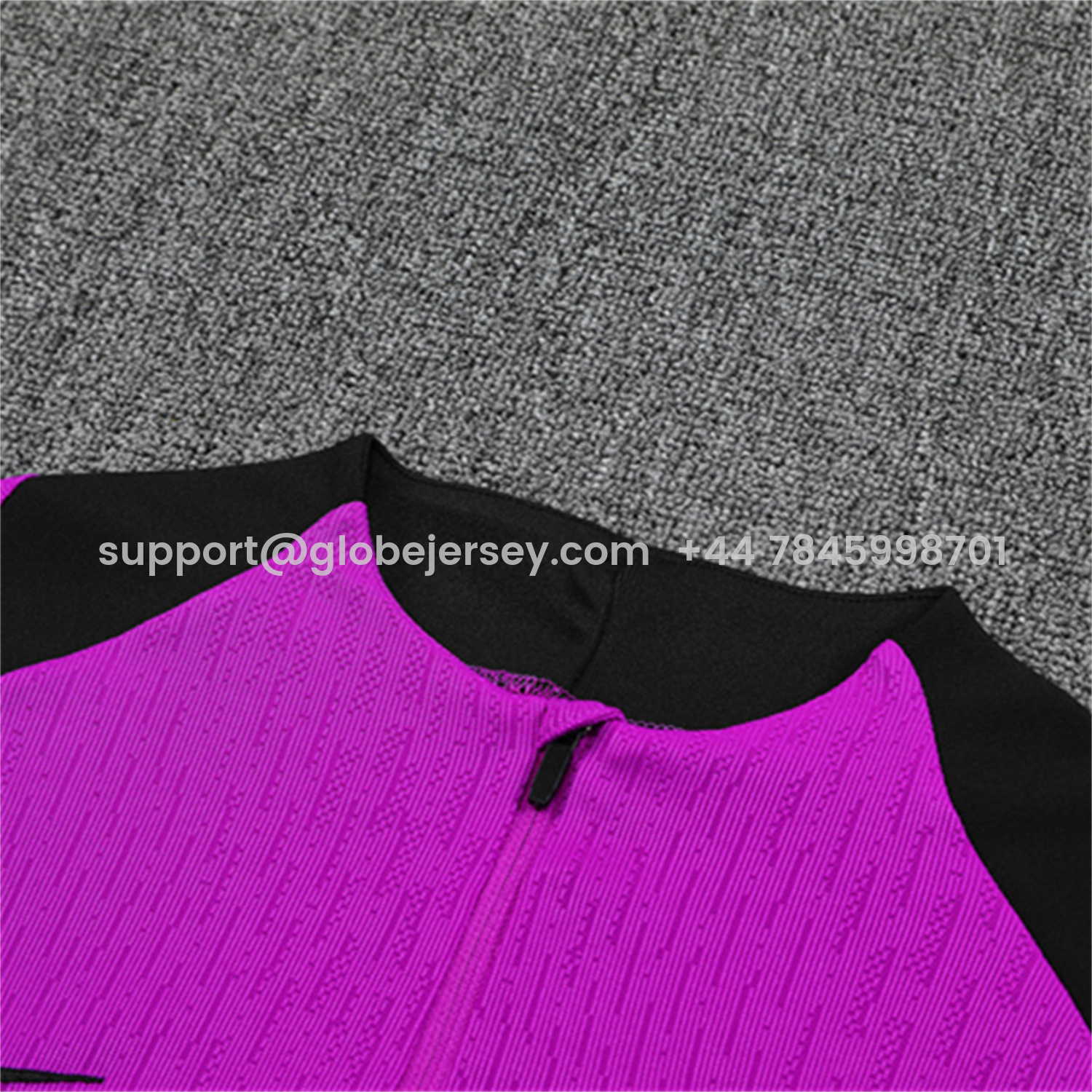 GlobeJersey-England 25-26 Long Sleeve Training Set - Player Version - Purple Top and Black Pants