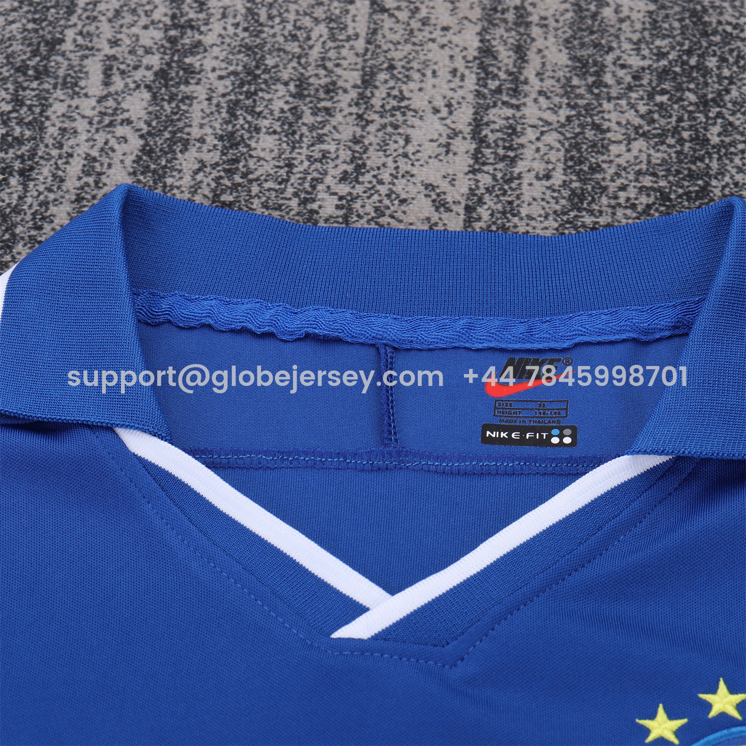 GlobeJersey-Retro Brazil 1997 Away Kids Kit