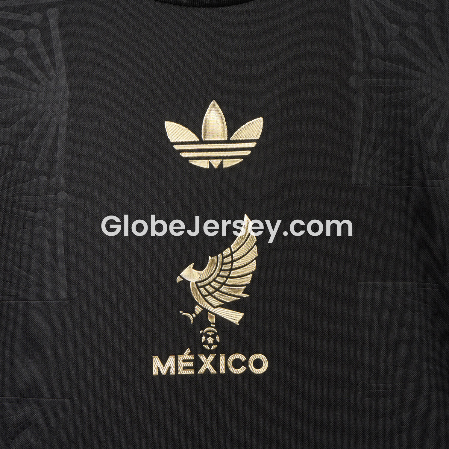 GlobeJersey-Women's Mexico 2025 Gold Cup Black Jersey - Fans Version