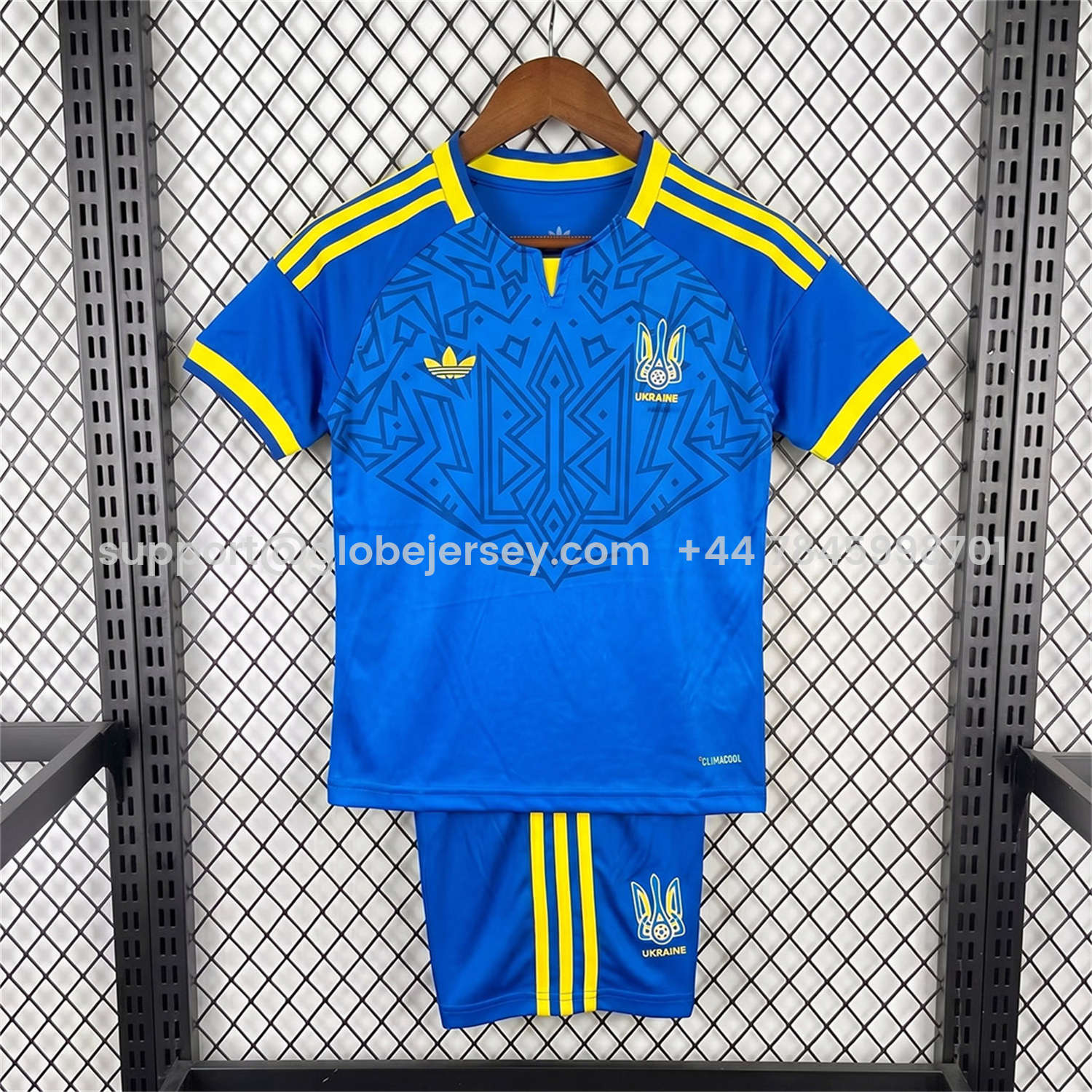 GlobeJersey-Ukraine 2026 Away Kids Kit