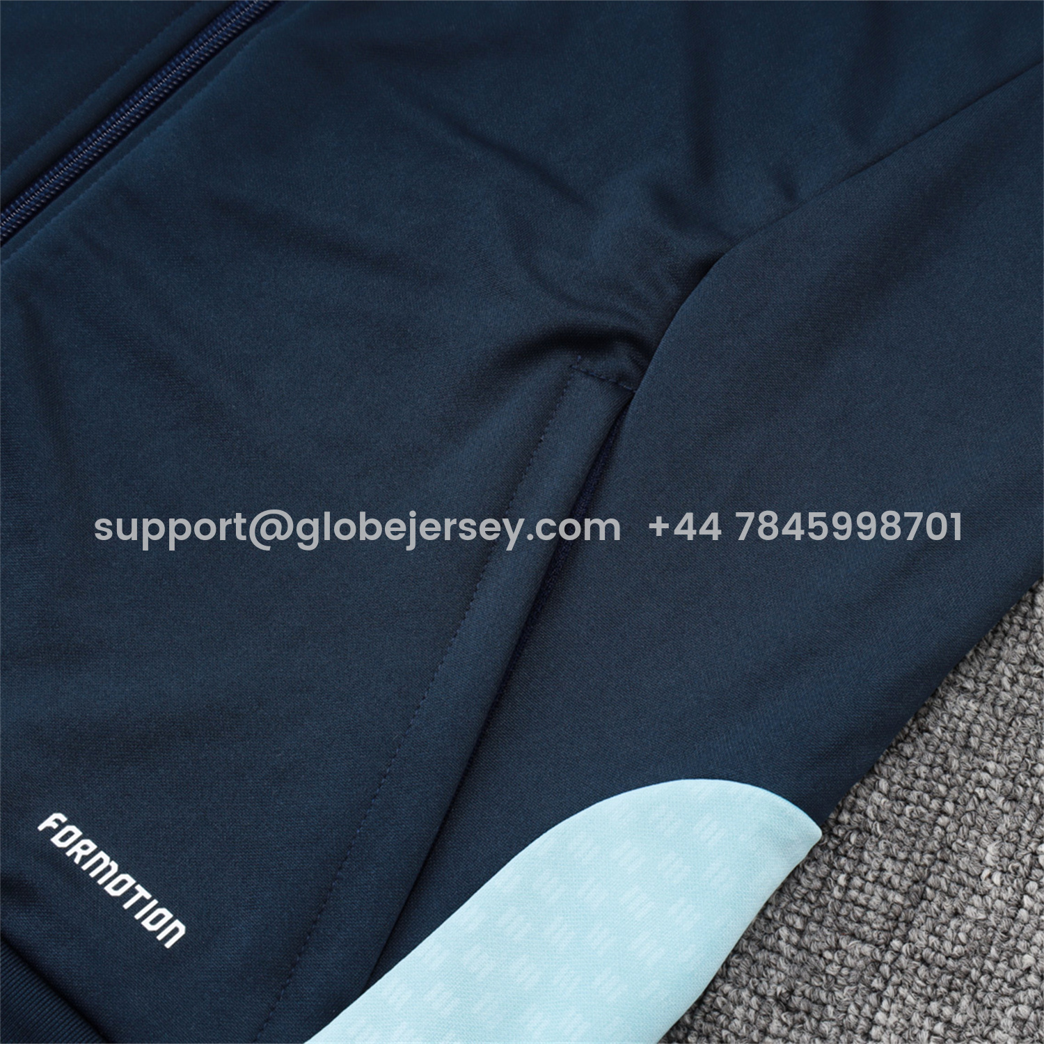 GlobeJersey-Argentina 25-26 Windbreaker Training Set - Dark Blue Top and Pants