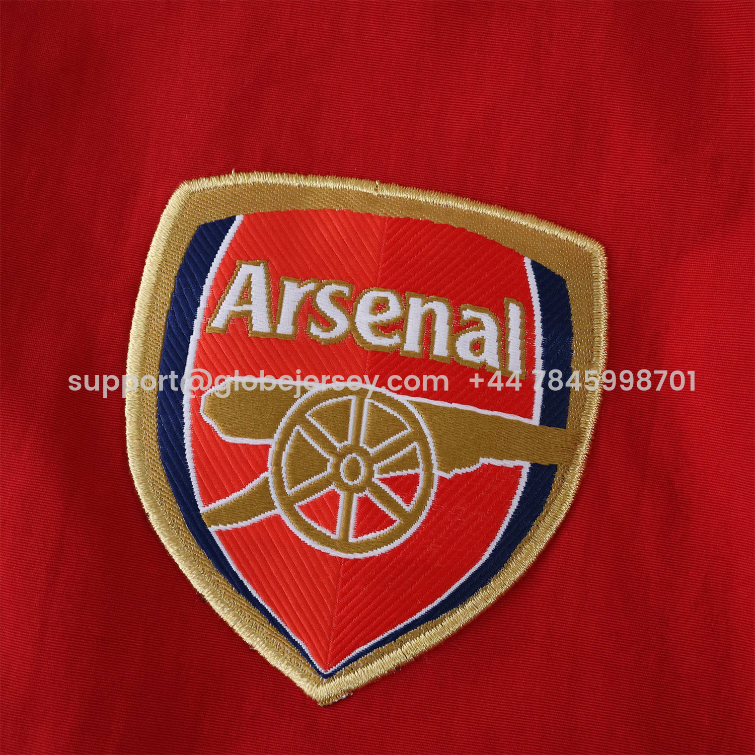 GlobeJersey-Arsenal 25-26 Throwback Windbreaker Jacket - Red