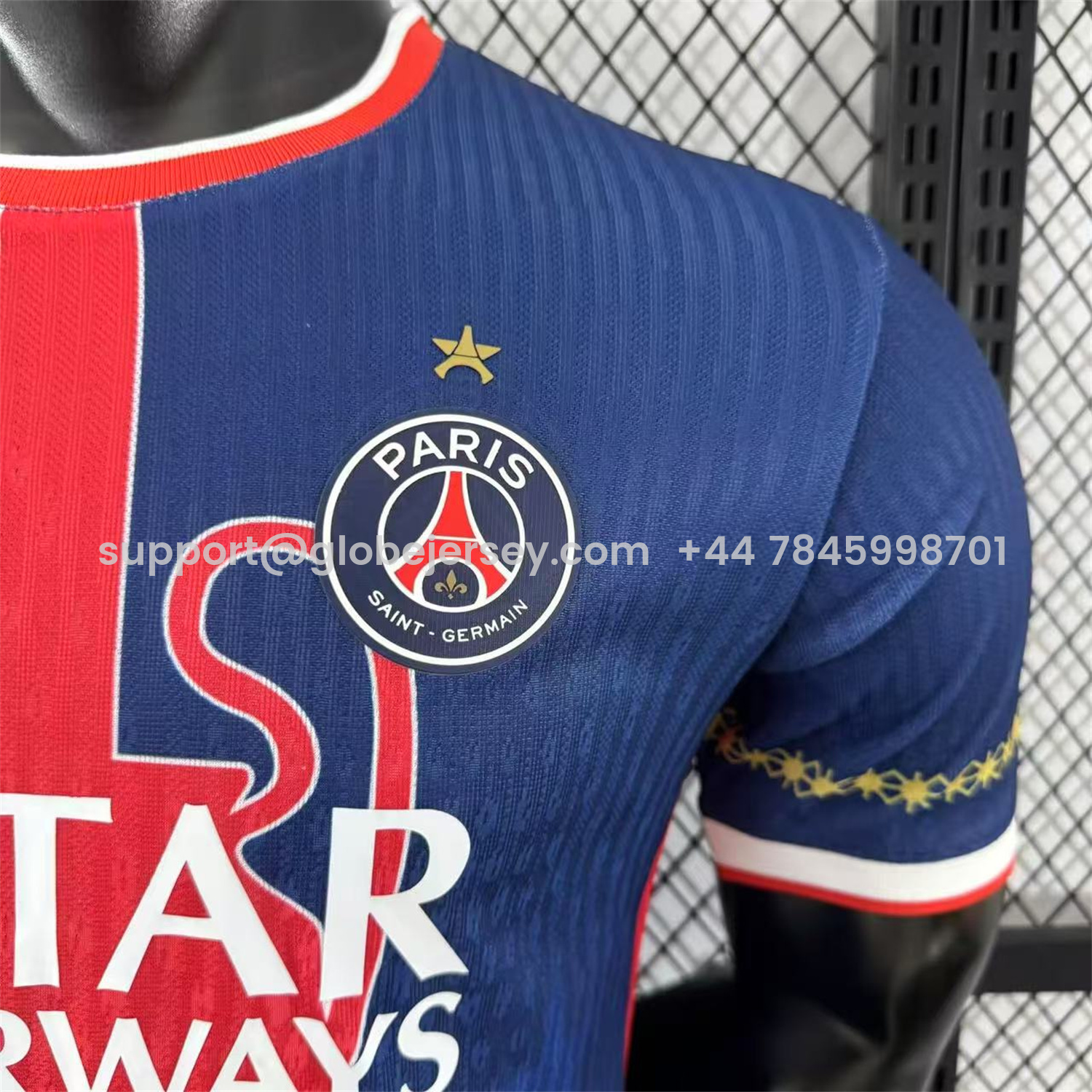 GlobeJersey-Paris Saint-Germain PSG 25-26 Red Trophy Special Edition Jersey With Star - Player Version