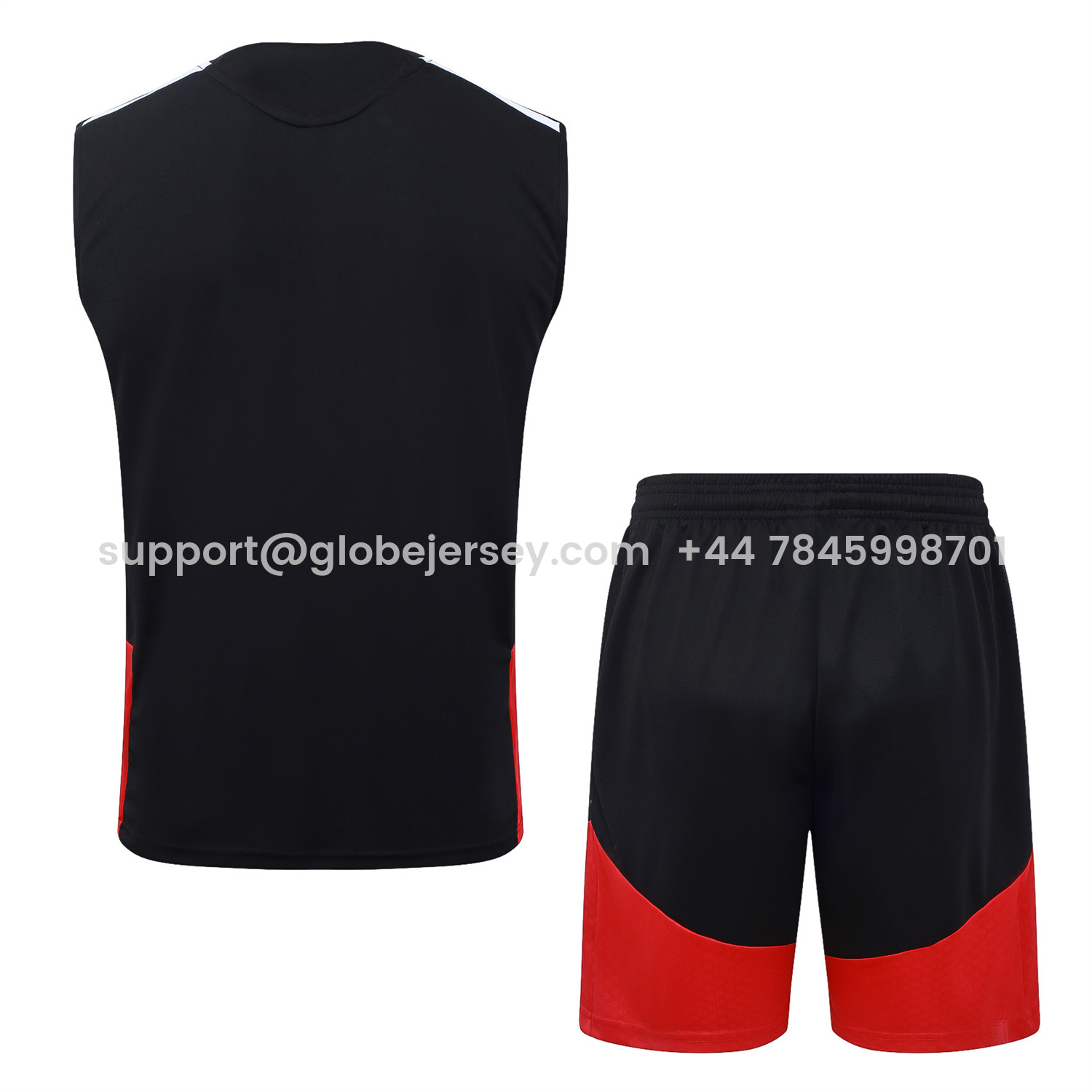 GlobeJersey-Germany 2026 Vest Training Set - Black Vest and Black Shorts