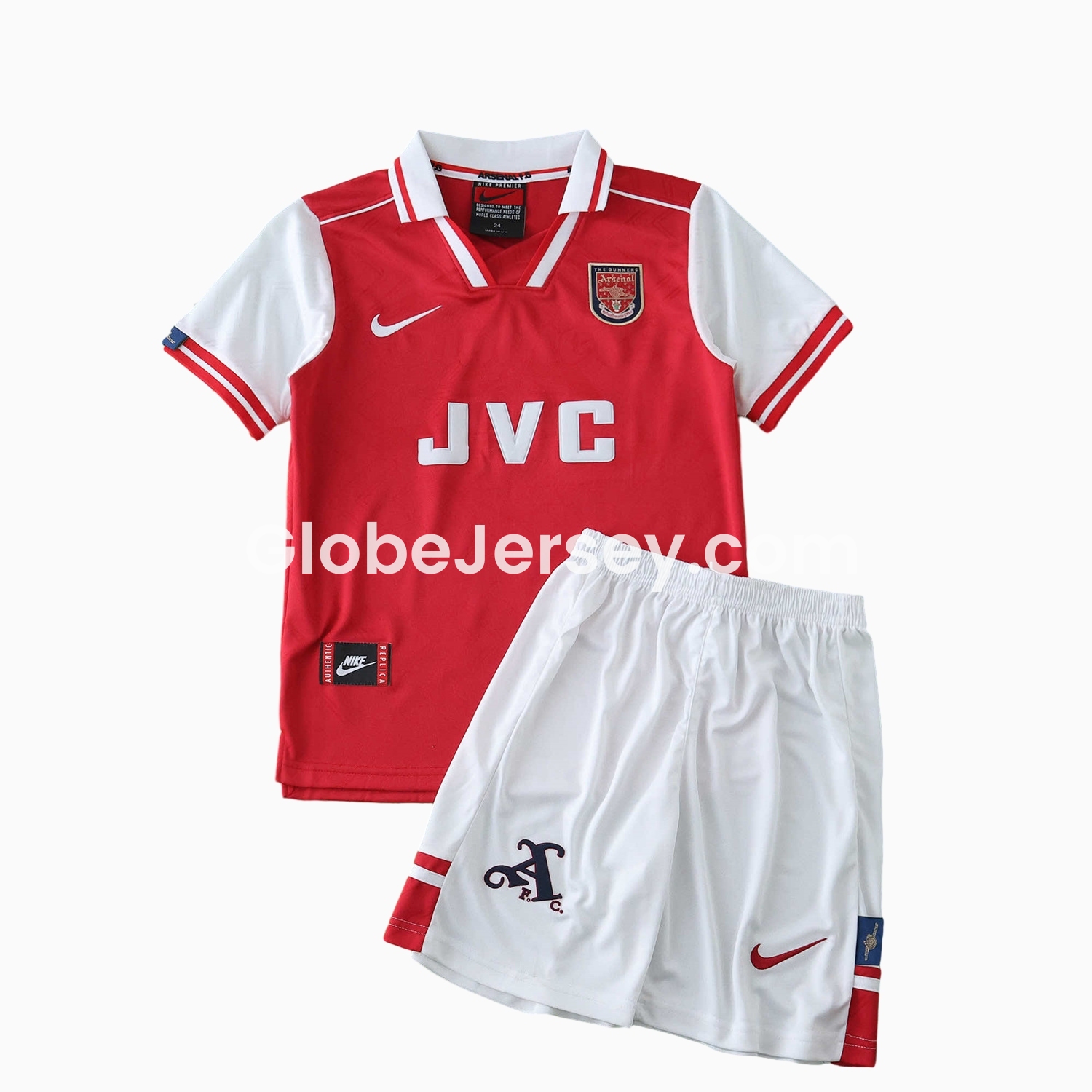 GlobeJersey-Retro Arsenal 1996-97 Home Kids Kit