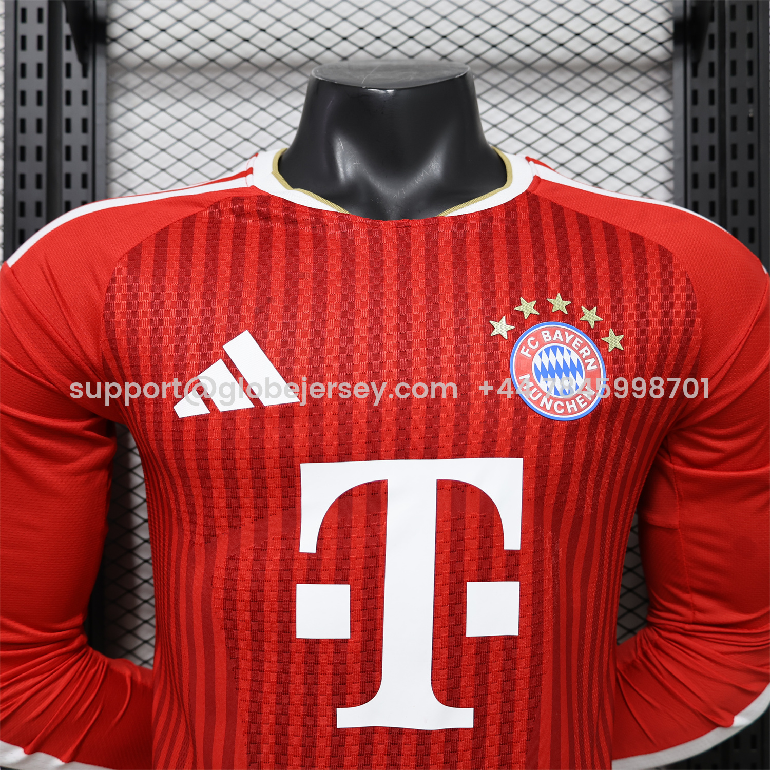 GlobeJersey-Bayern Munich 26-27 Home Long Sleeves Jersey - Player Version