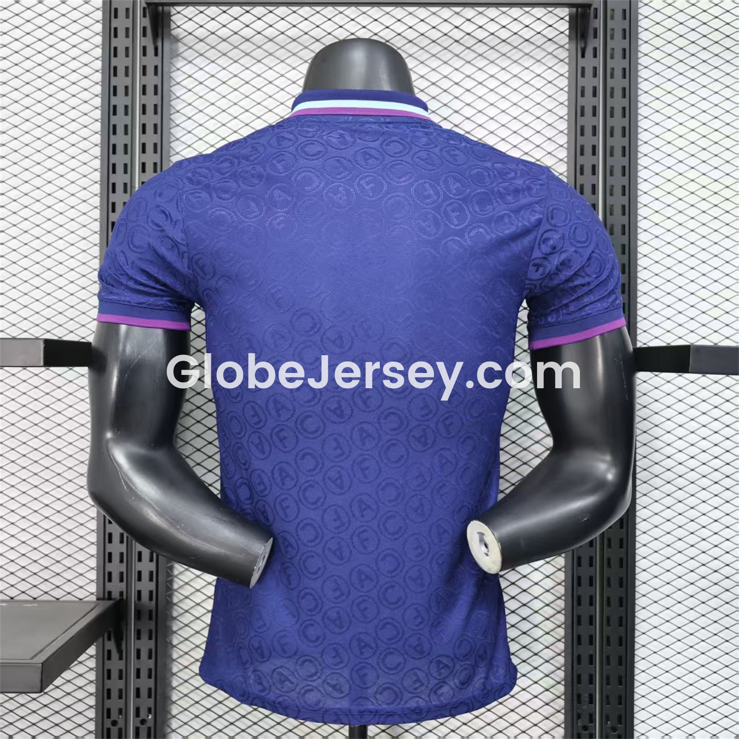GlobeJersey-Arsenal 25-26 Deep Blue POLO Letter Pattern Special Jersey - Player Version