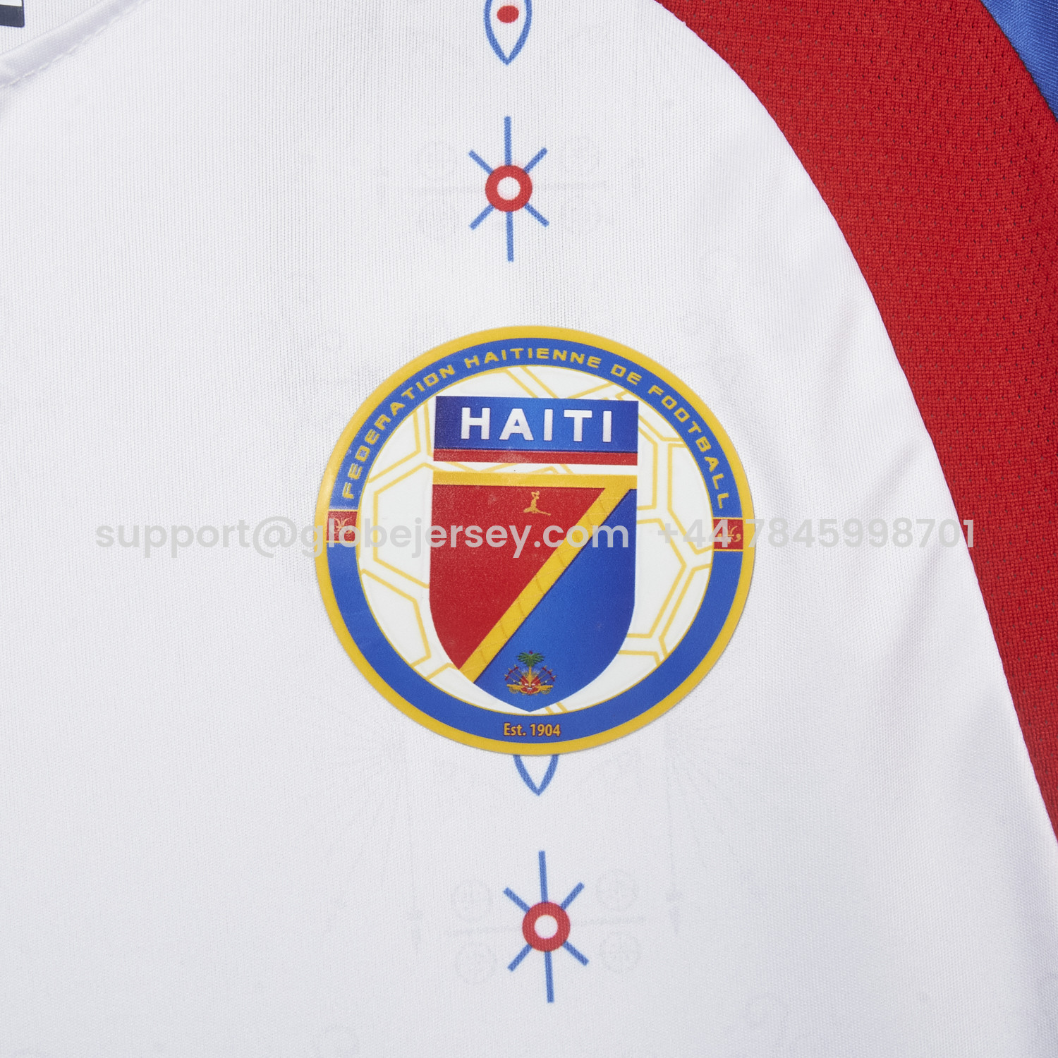 GlobeJersey-Haiti 2026 Away White Jersey - Fans Version