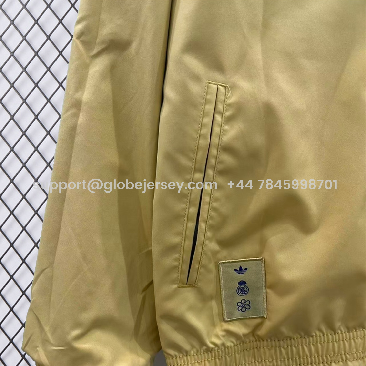 GlobeJersey-Real Madrid 25-26 Cultural Story Chinese Lucky Double Sided Windbreaker Jacket - Blue