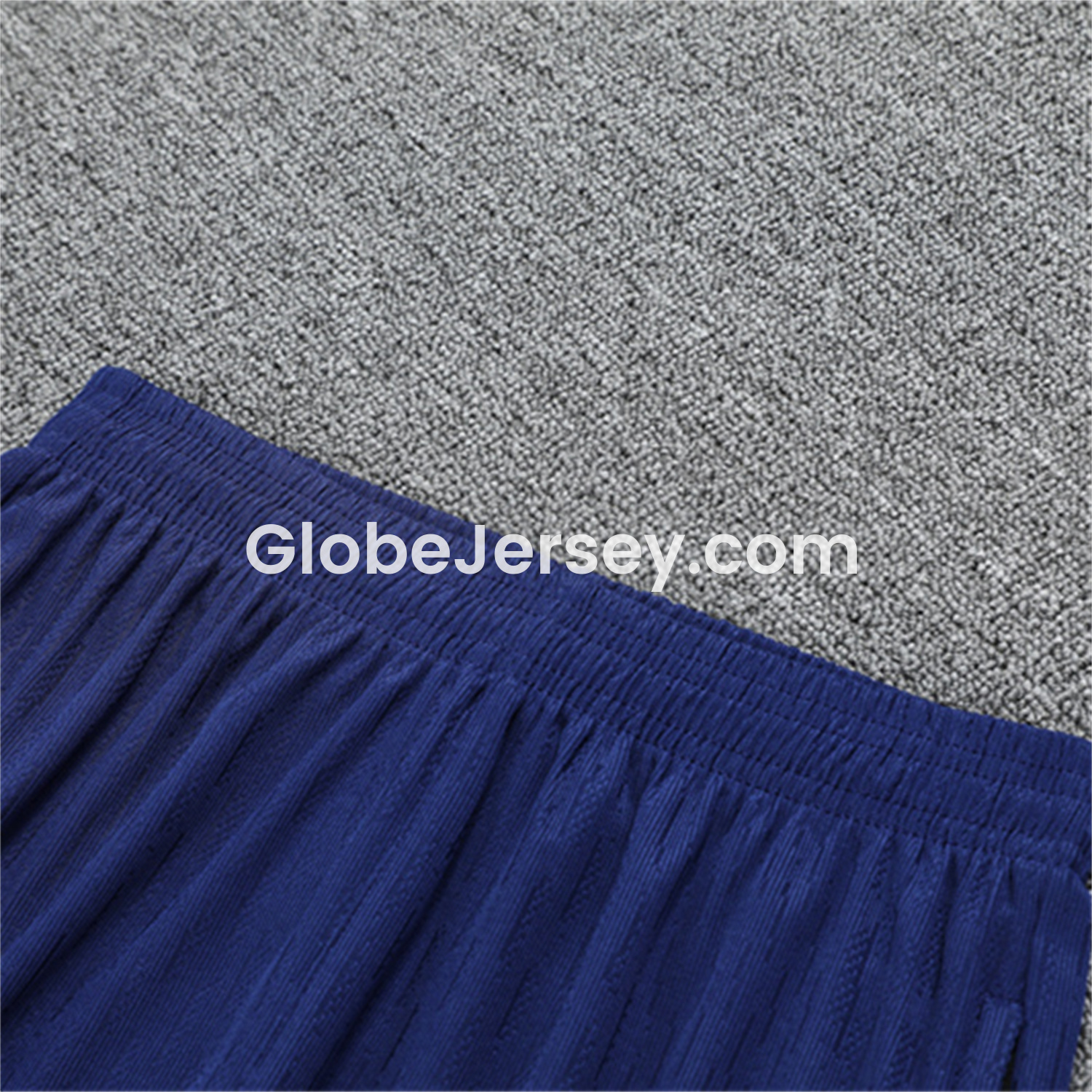 GlobeJersey-Paris Saint-Germain PSG 25-26 Kid Long Sleeves Training Set - Royal Blue Gray Sleeves Top & Royal Blue Pants