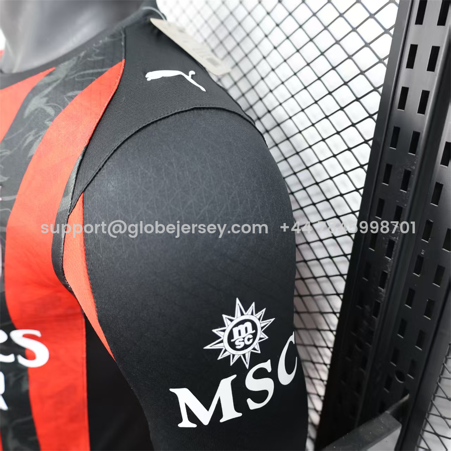 GlobeJersey-AC Milan 25-26 Home Long Sleeves Jersey - Player Version