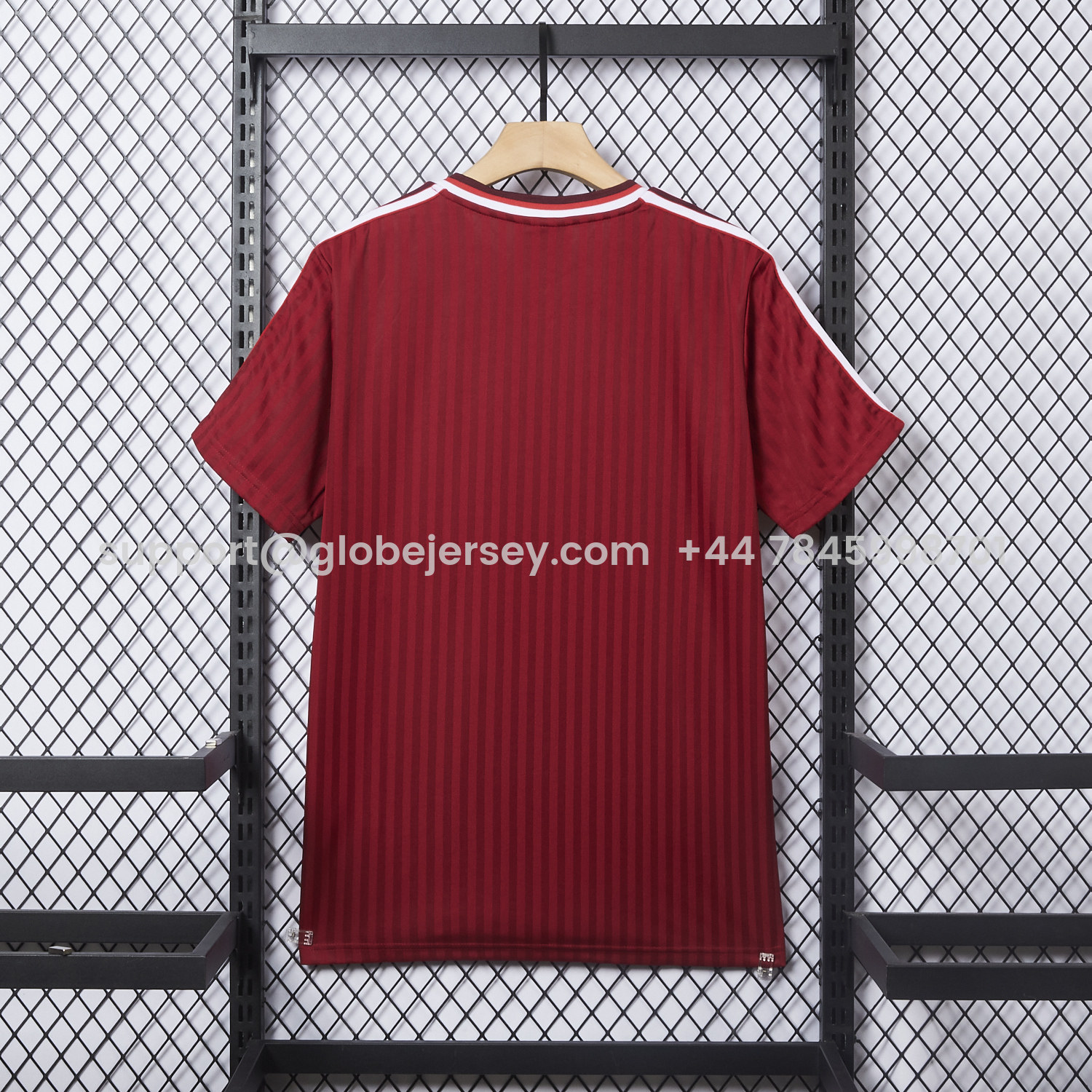 GlobeJersey-Bayern Munich 25-26 Trefoil Wine Red Travel Jersey - Fans Version