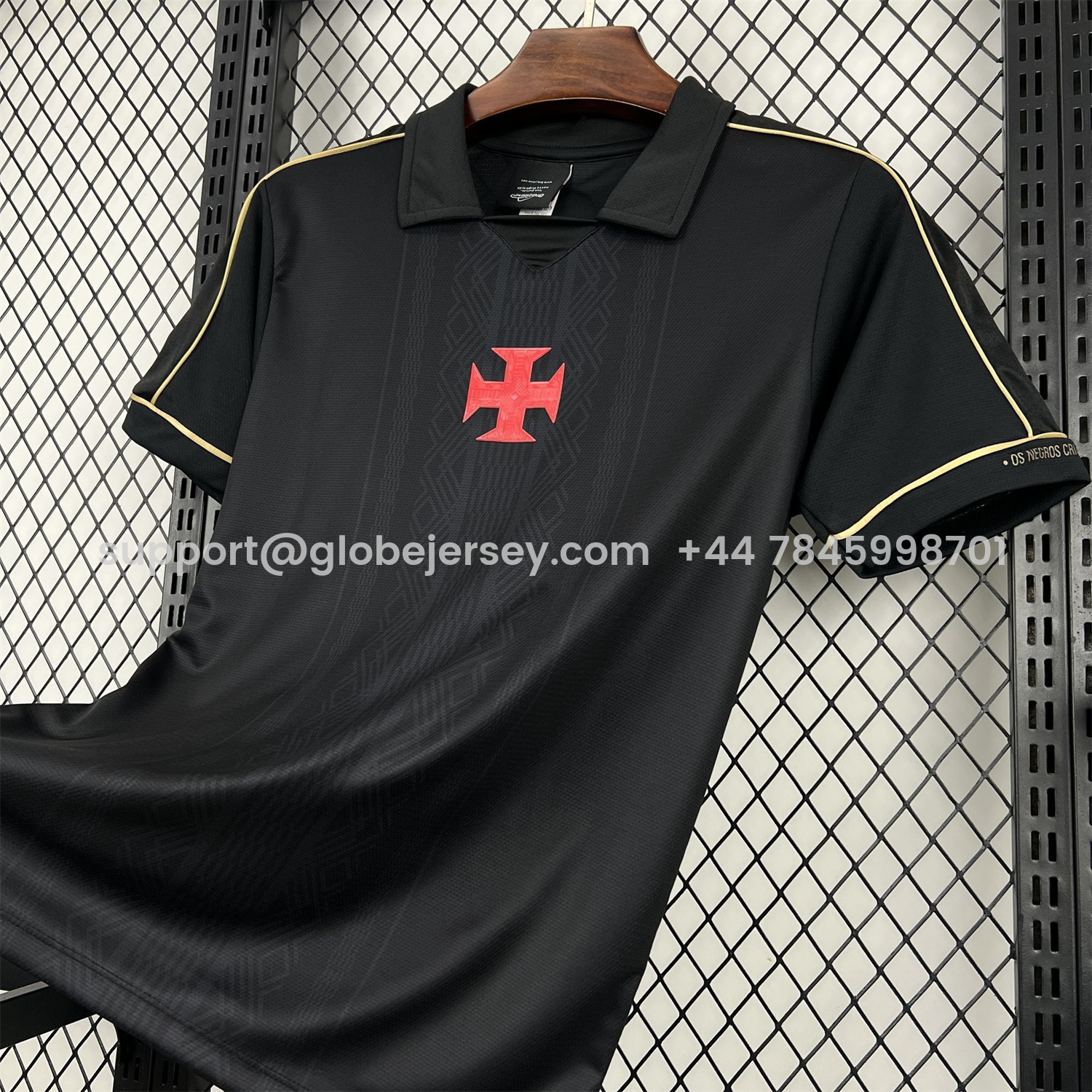 GlobeJersey-Vasco da Gama 25-26 Black Special Jersey - Fans Version