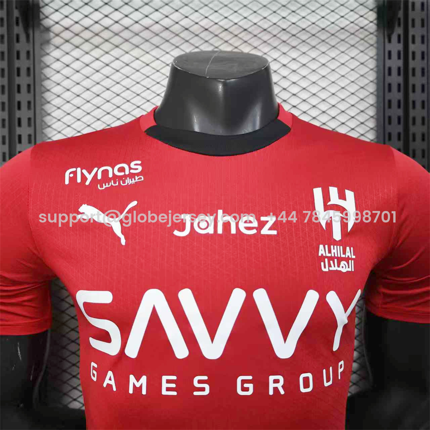 GlobeJersey-Al Hilal Riyadh Crescent 25-26 Red Special Jersey - Player Version