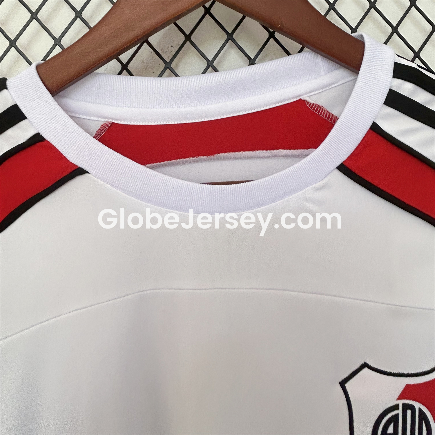 GlobeJersey-River Plate 25-26 Urban Purist Throwback White Jersey - Fans Version