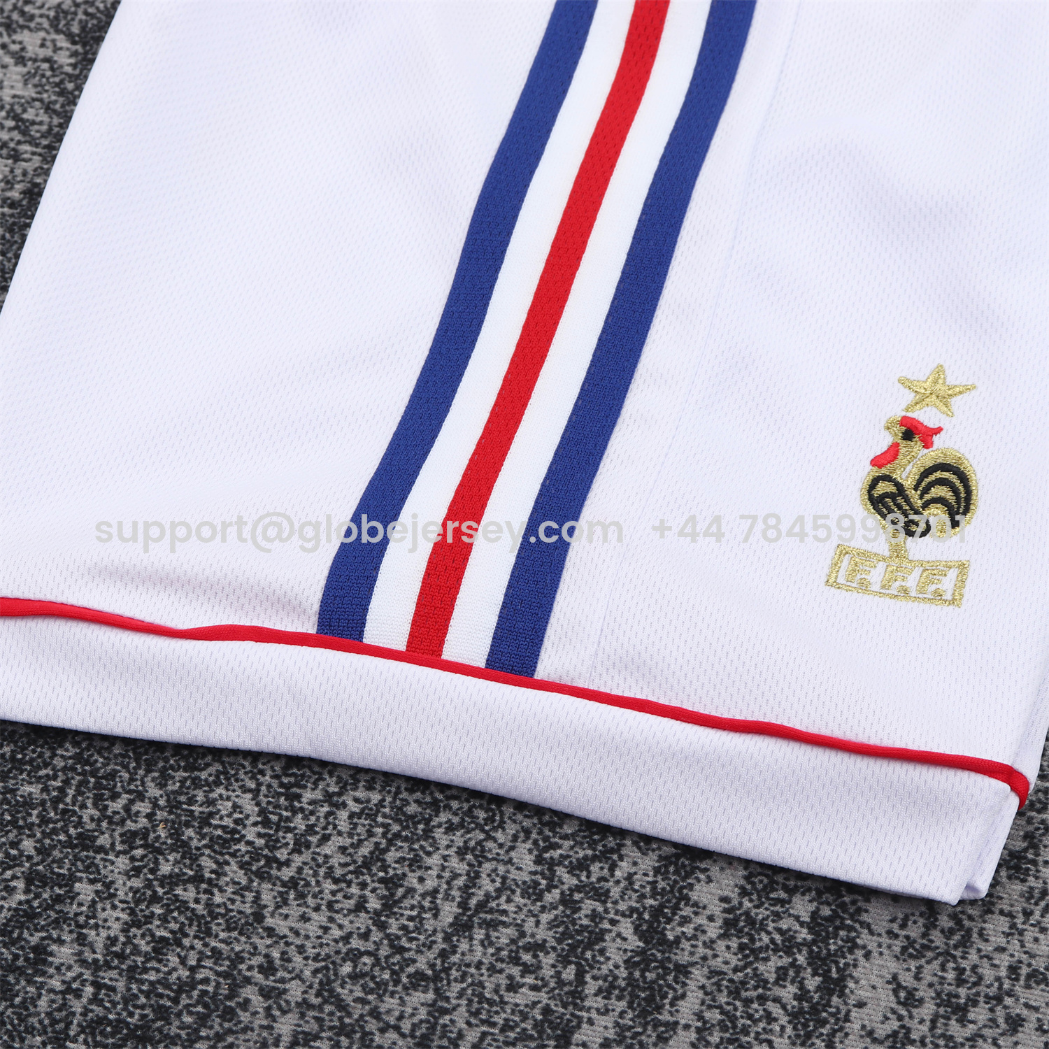 GlobeJersey-Retro France 1998 Home Long Sleeves Kids Kit
