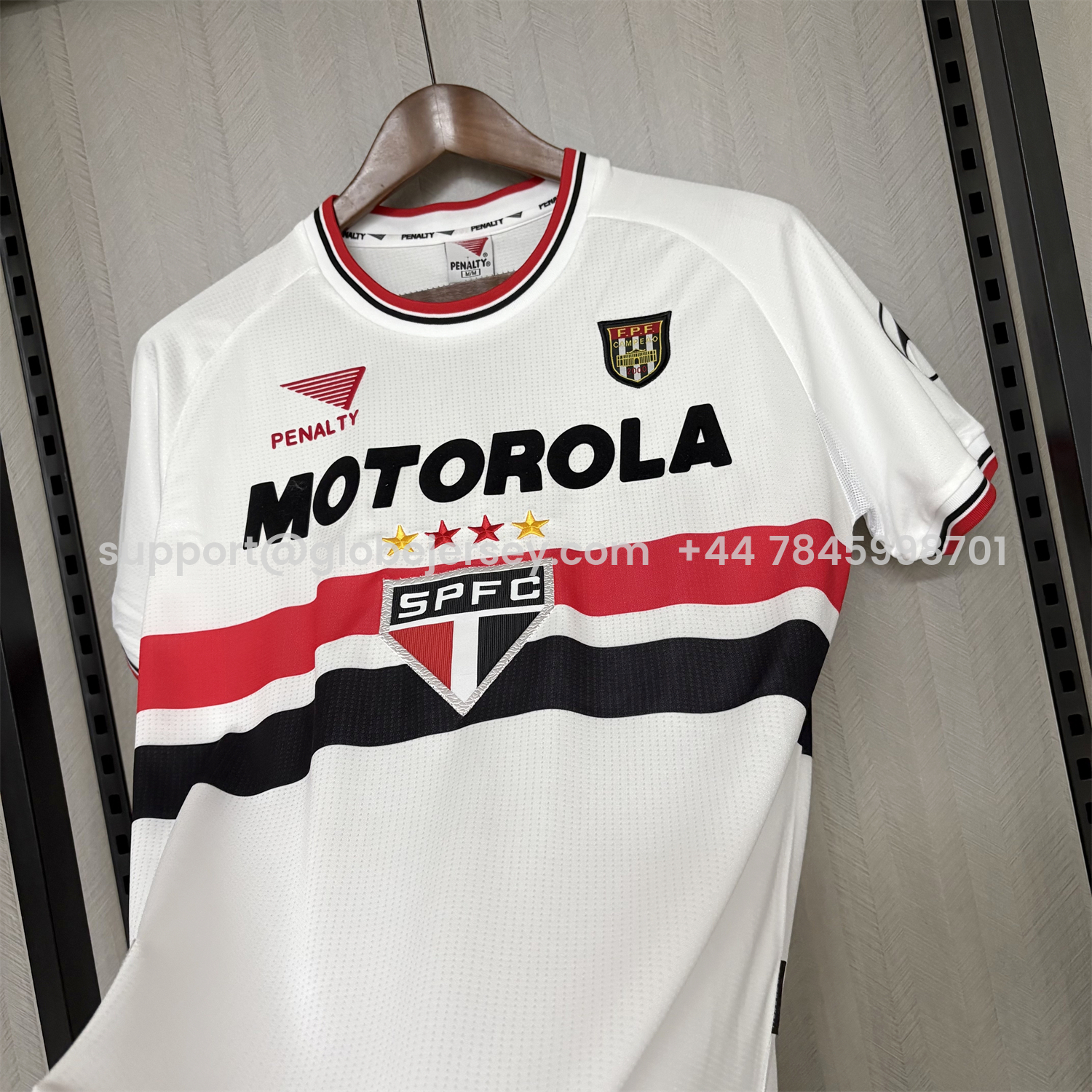 GlobeJersey-Retro Sao Paulo 2001 Home Jersey