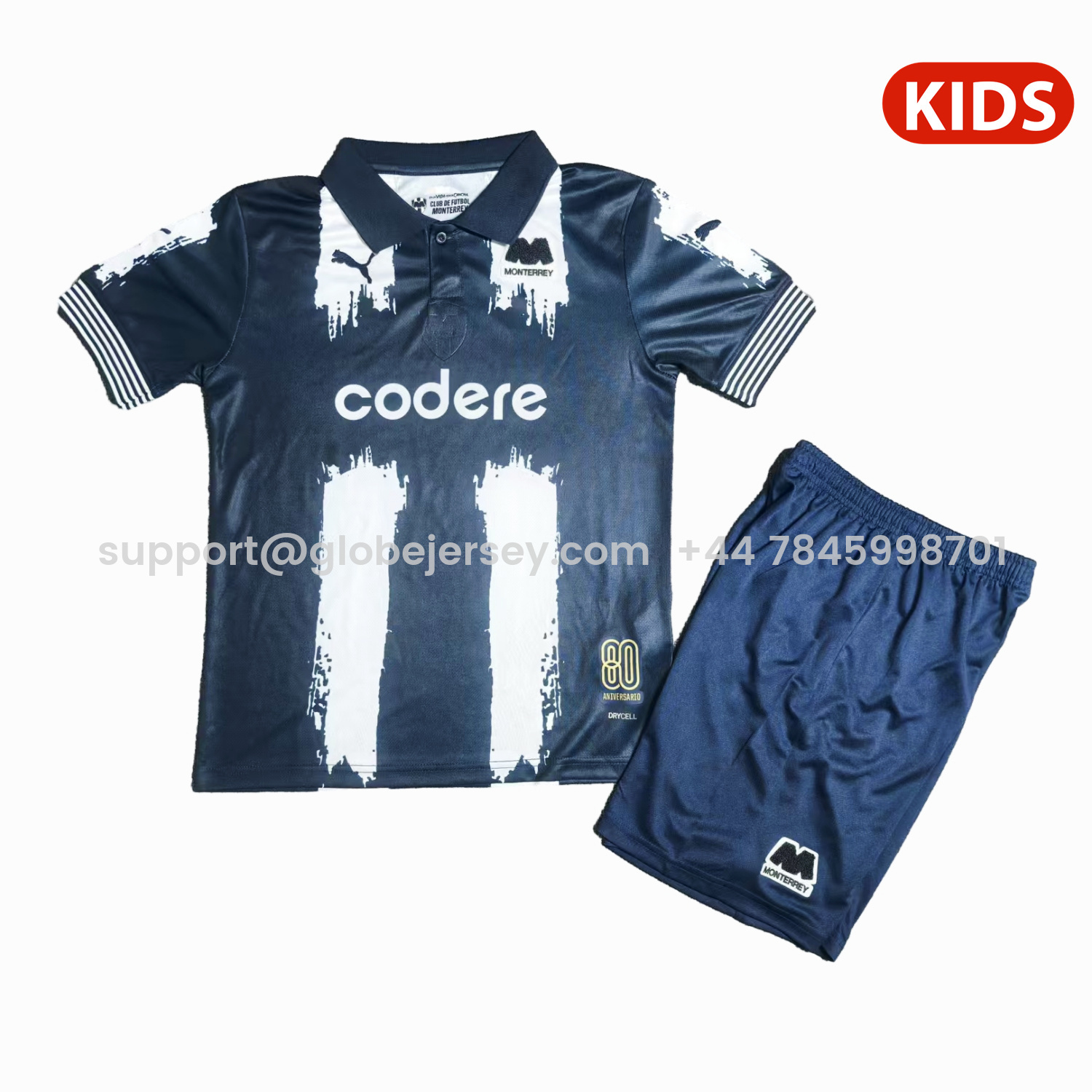 GlobeJersey-Rayados Monterrey 25-26 80th Anniversary Kids Kit