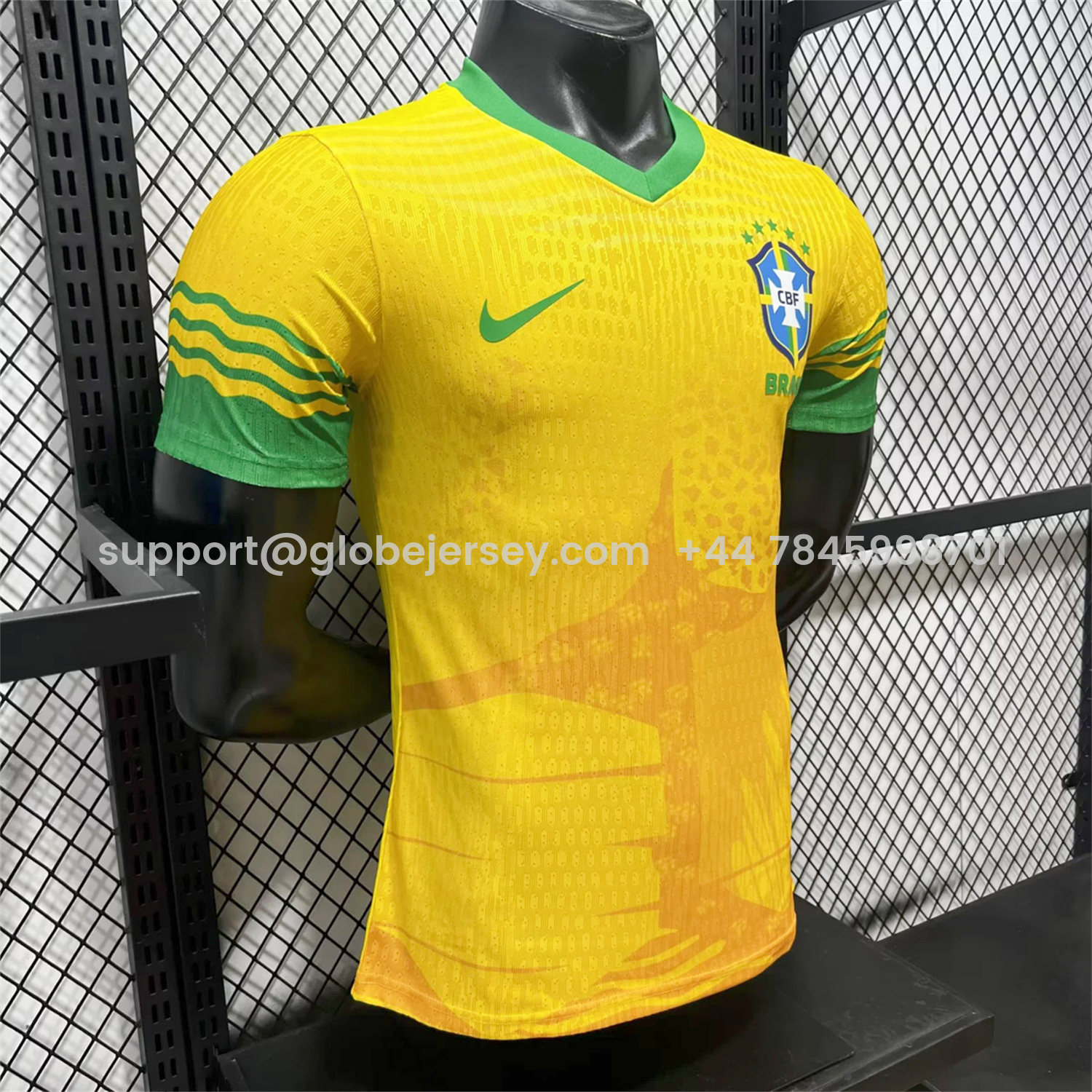 GlobeJersey-Brazil 2026 Yellow Colors Special Jersey - Player Version
