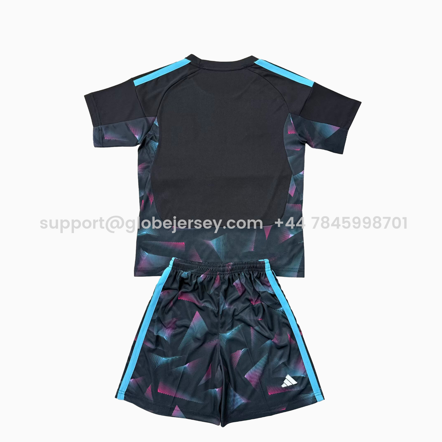 GlobeJersey-Argentina 2026 Goalkeeper Black Without Chest Patch Kids Kit
