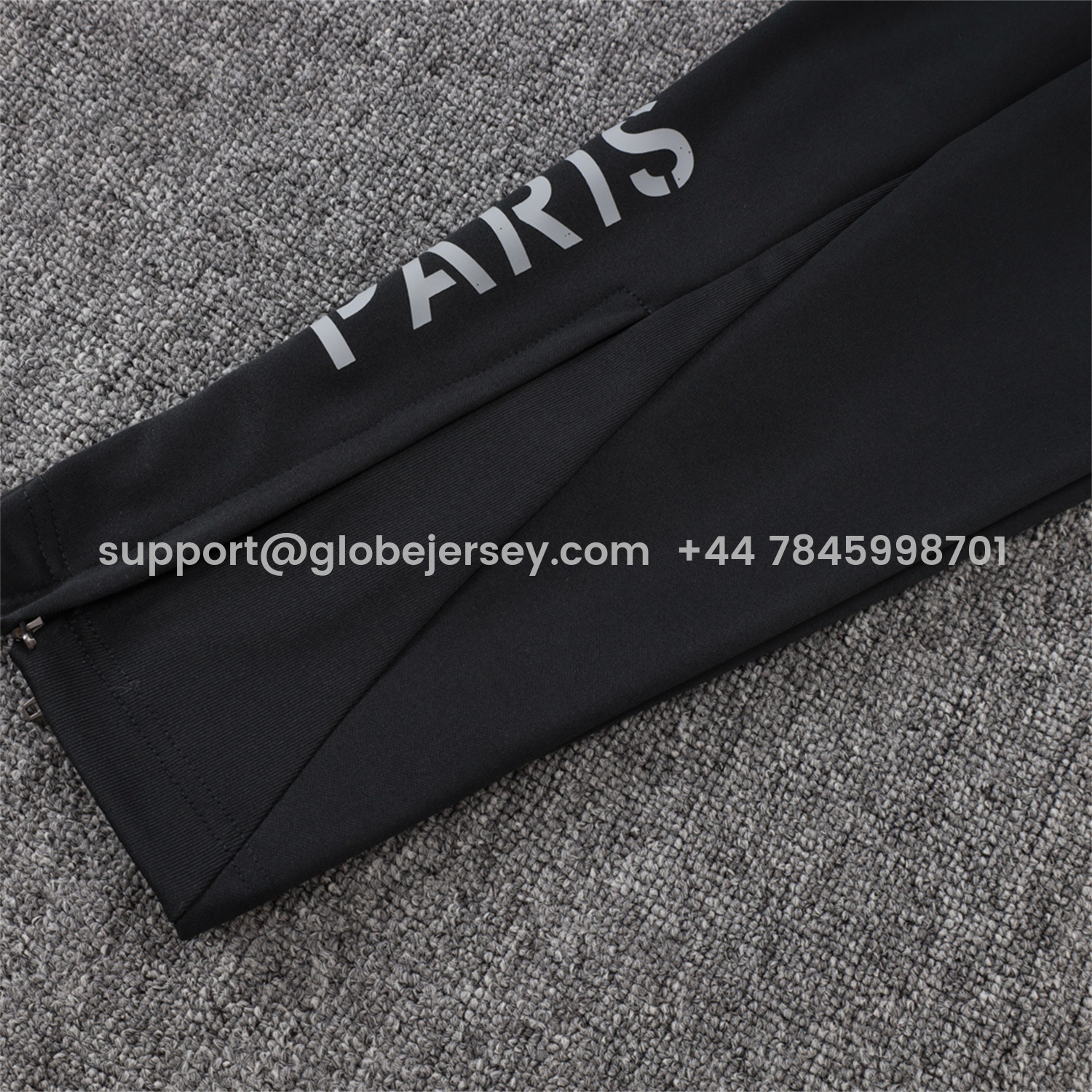 GlobeJersey-Paris Saint-Germain PSG 25-26 Jacket Training Tracksuit - Pure Black top & Pants