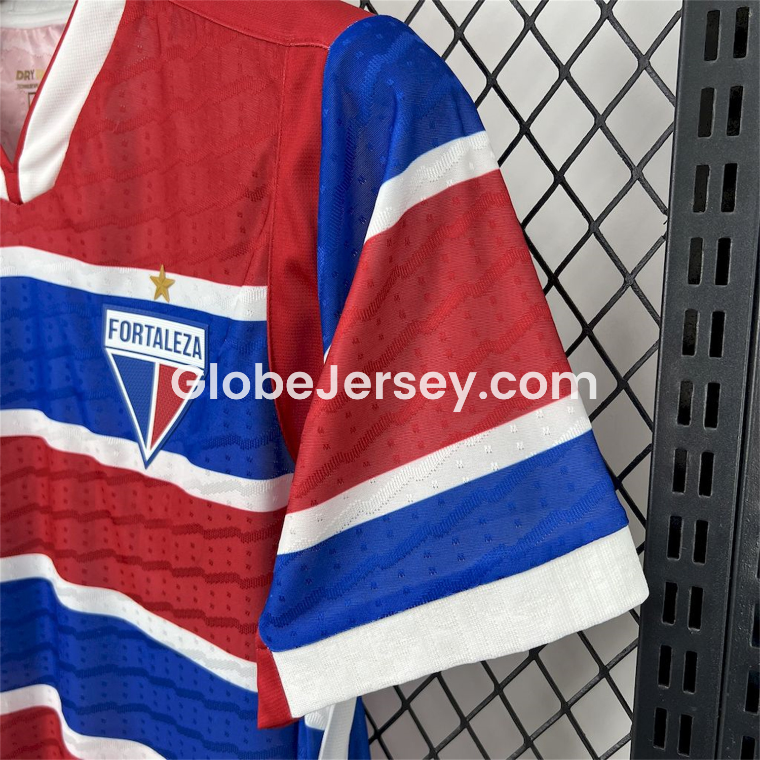GlobeJersey-Fortaleza 25-26 Home Red Blue Stripes Jersey - Fans Version