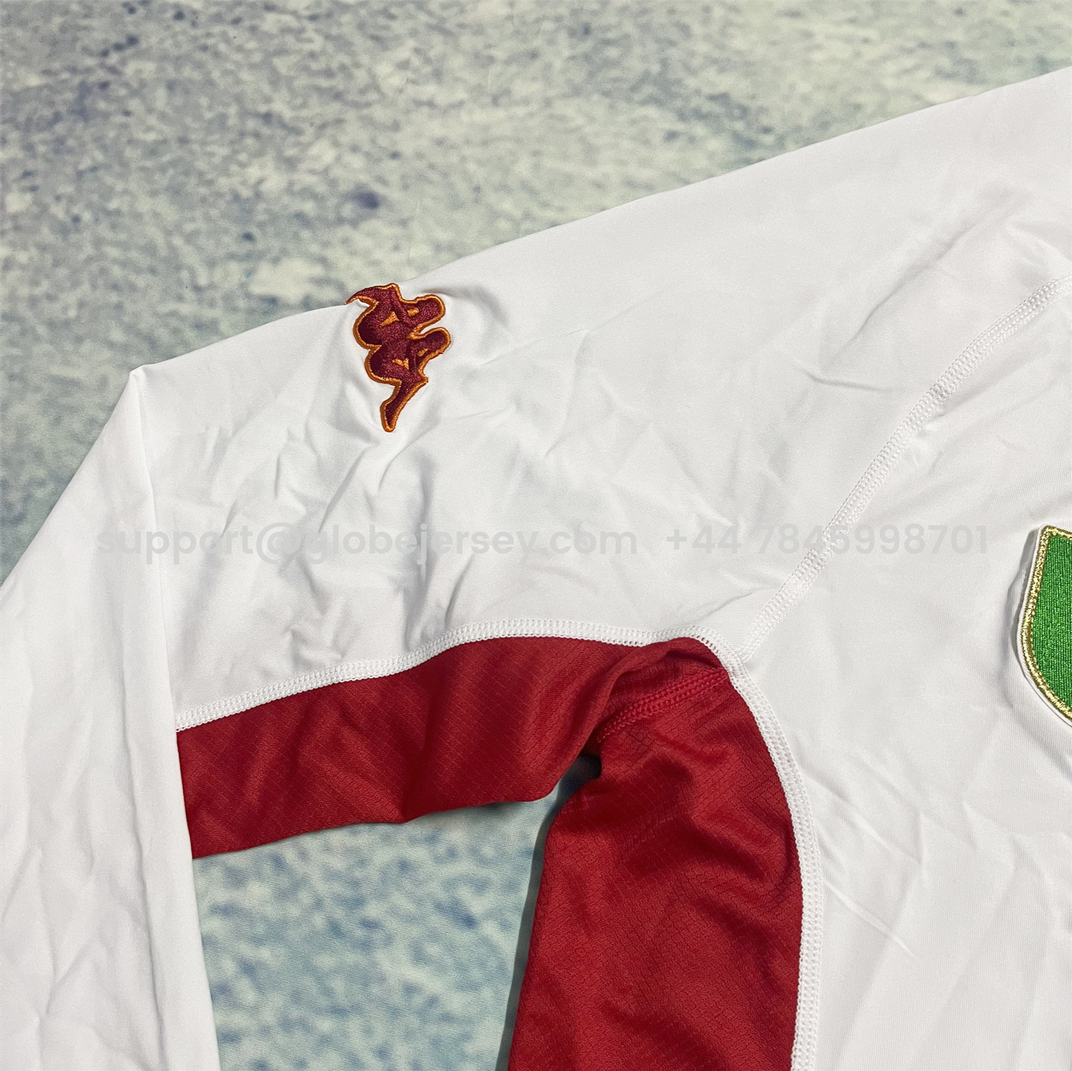 GlobeJersey-Retro Roma 2001-02 Away Long Sleeves Jersey