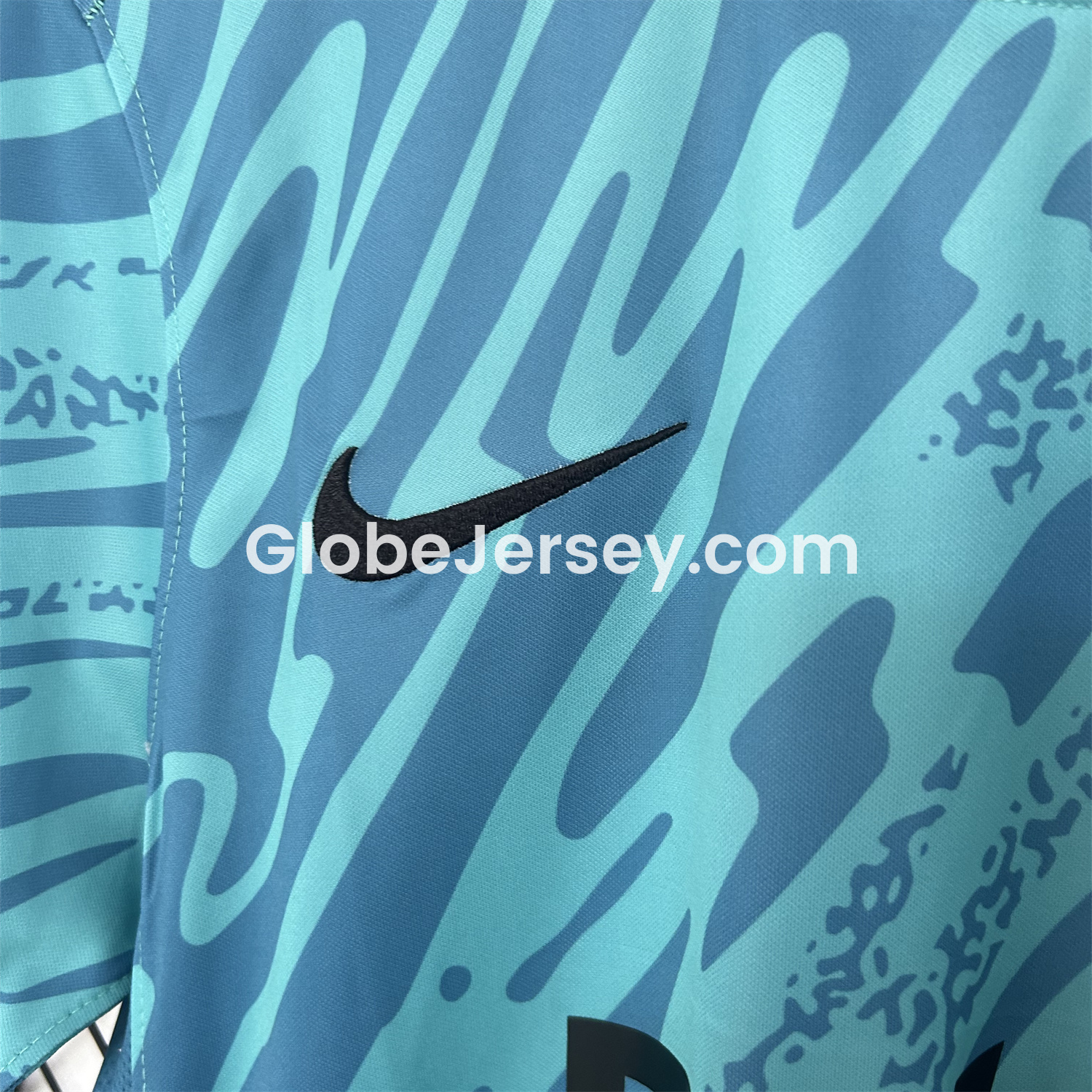 GlobeJersey-Sporting CP 25-26 Blue Goalkeeper Jersey - Fans Version