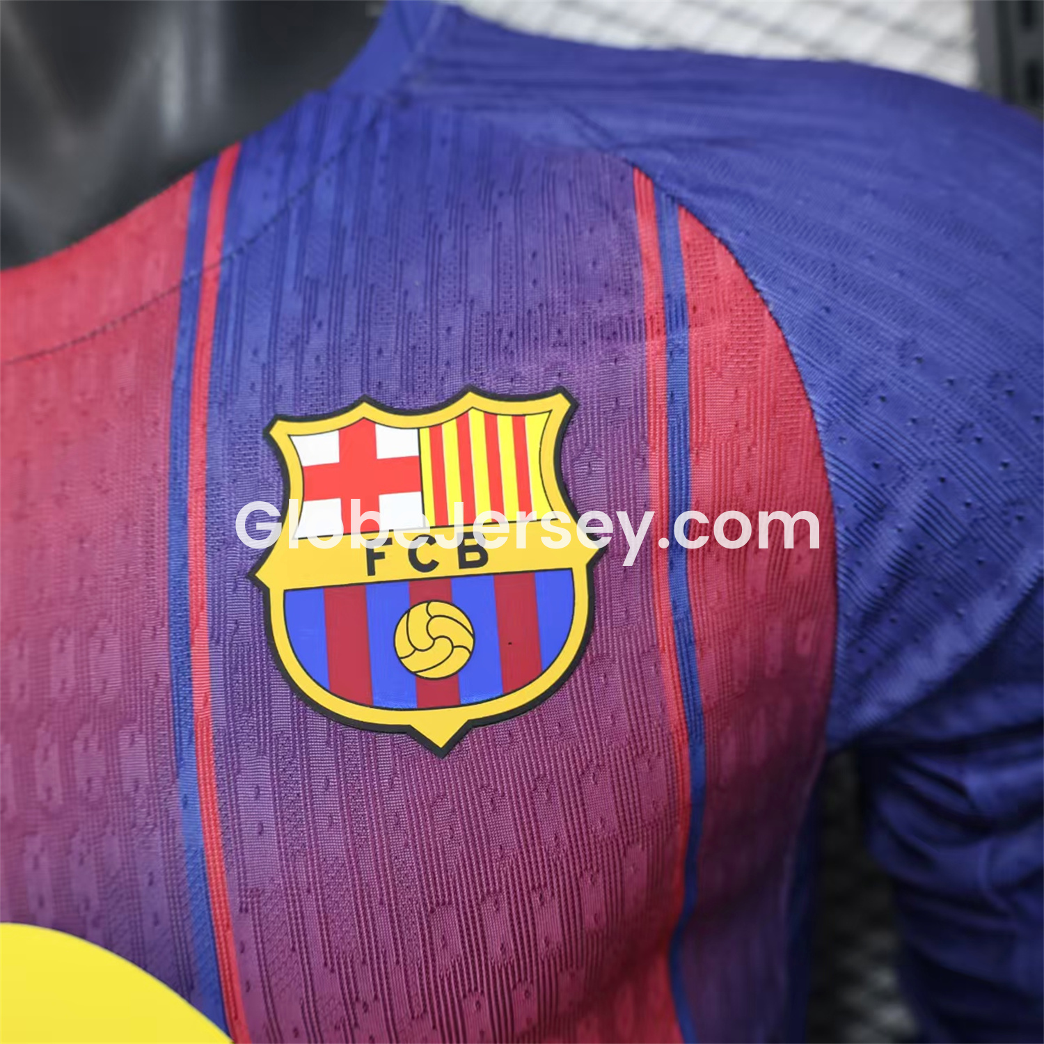 GlobeJersey-Barcelona 25-26 Home Long Sleeves Jersey (Leaked Version 2) - Player Version
