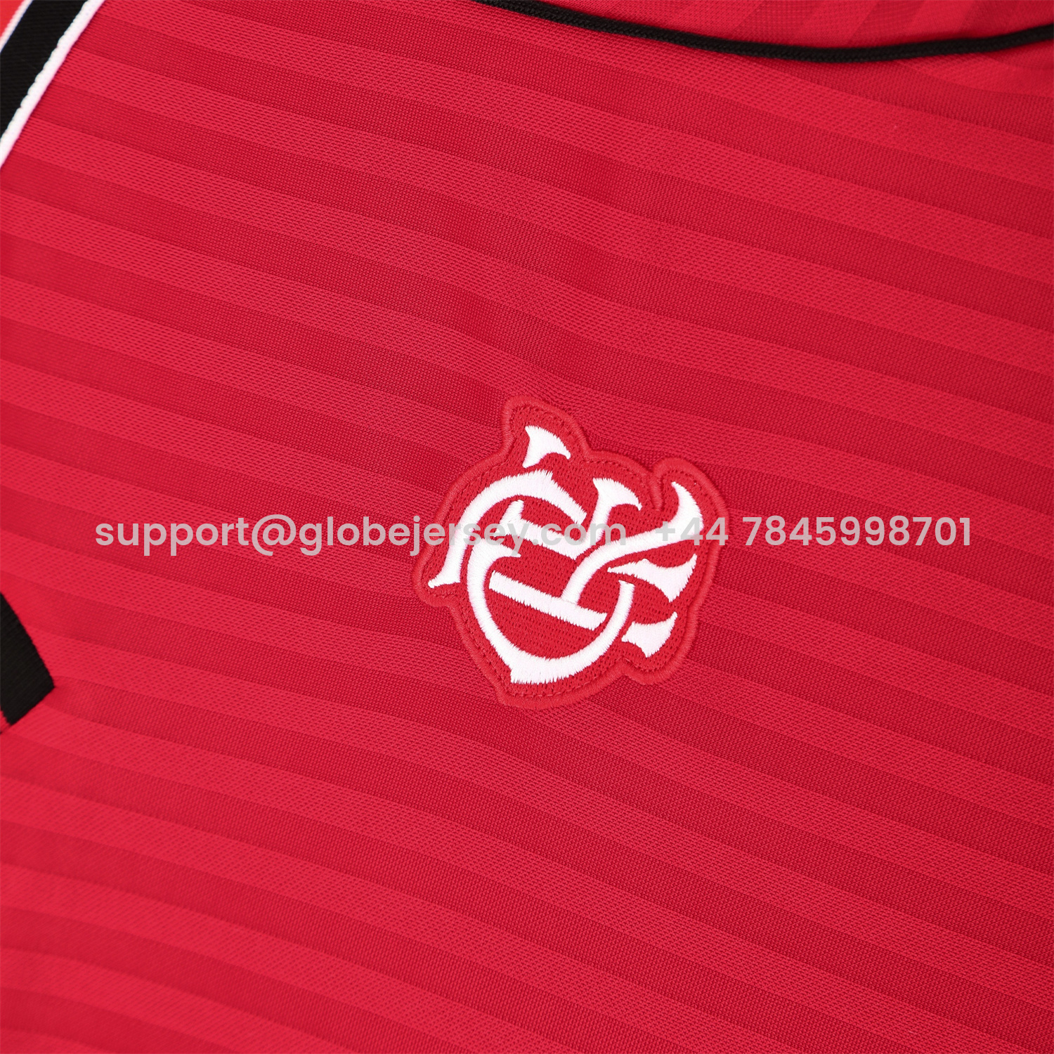 GlobeJersey-Flamengo 25-26 Short-Sleeve Training Set - Red Top & Black Shorts