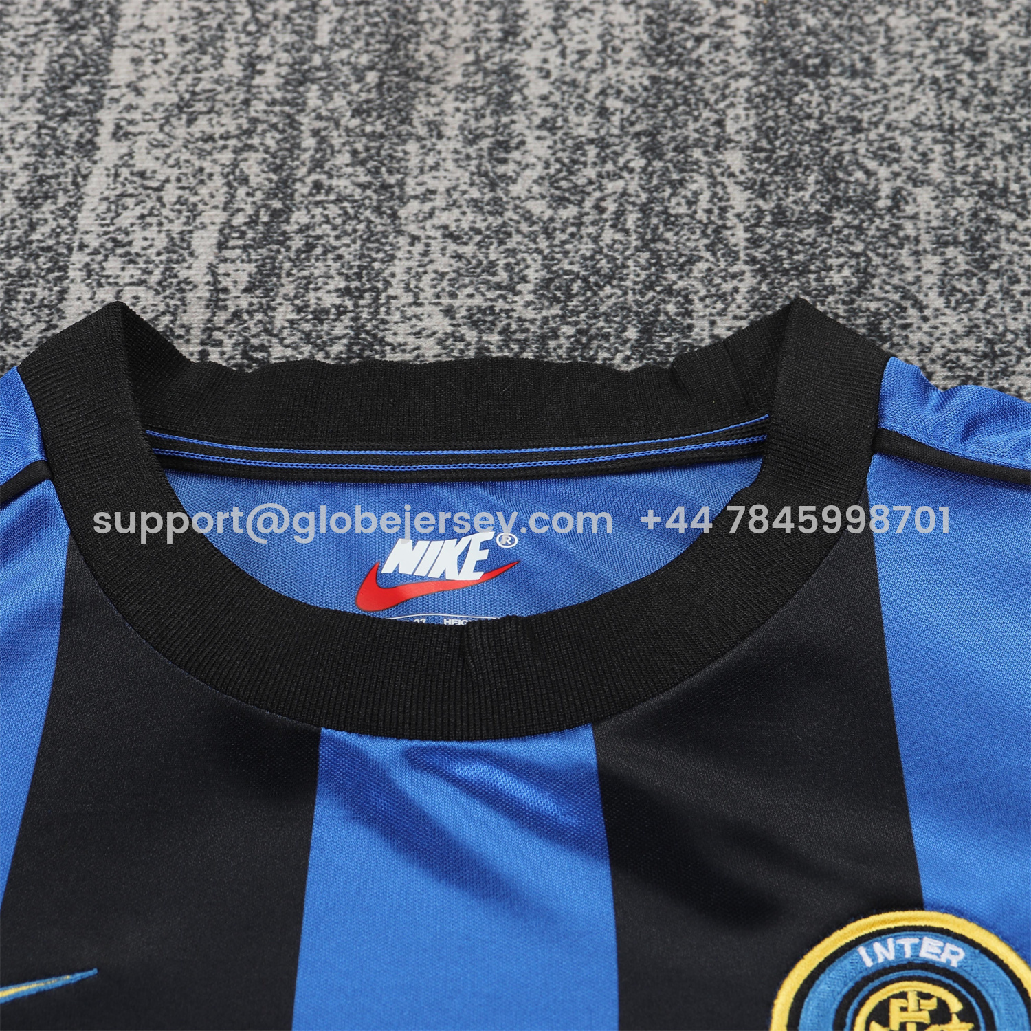 GlobeJersey-Retro Inter Milan 1999-00 Home Kids Kit