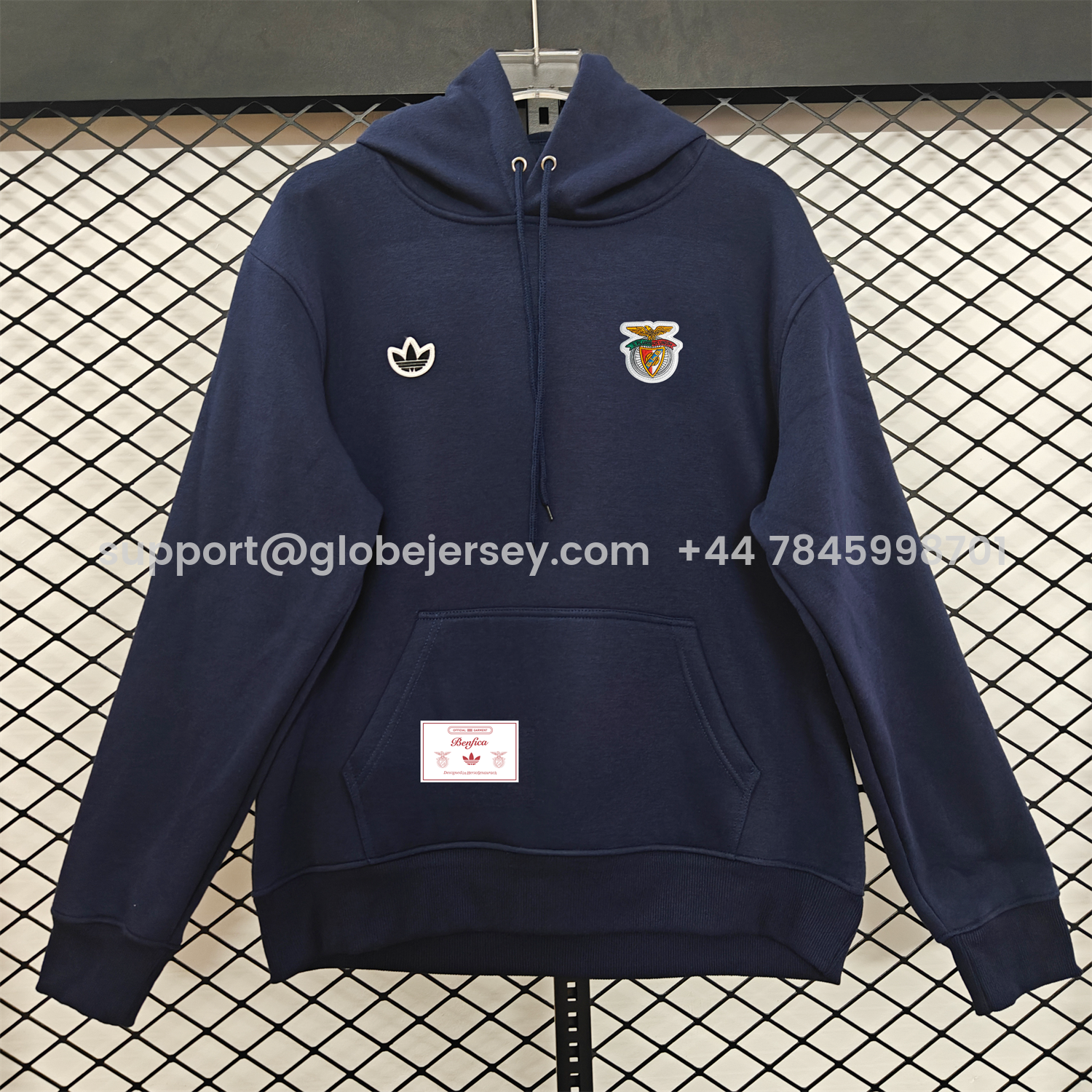 GlobeJersey-Benfica 25-26 Originals Terrace Icon Unisex Pullover Hoodie