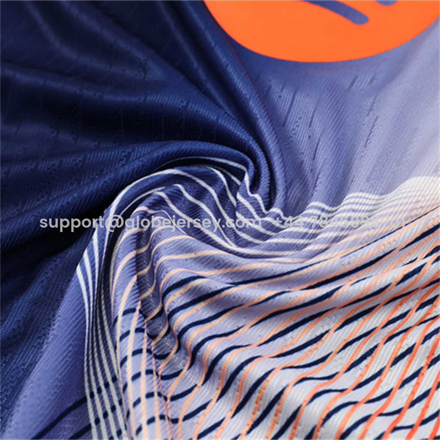 GlobeJersey-Barcelona 25-26 Long Sleeve Training Set - Red Blue Line Top & Blue Pants