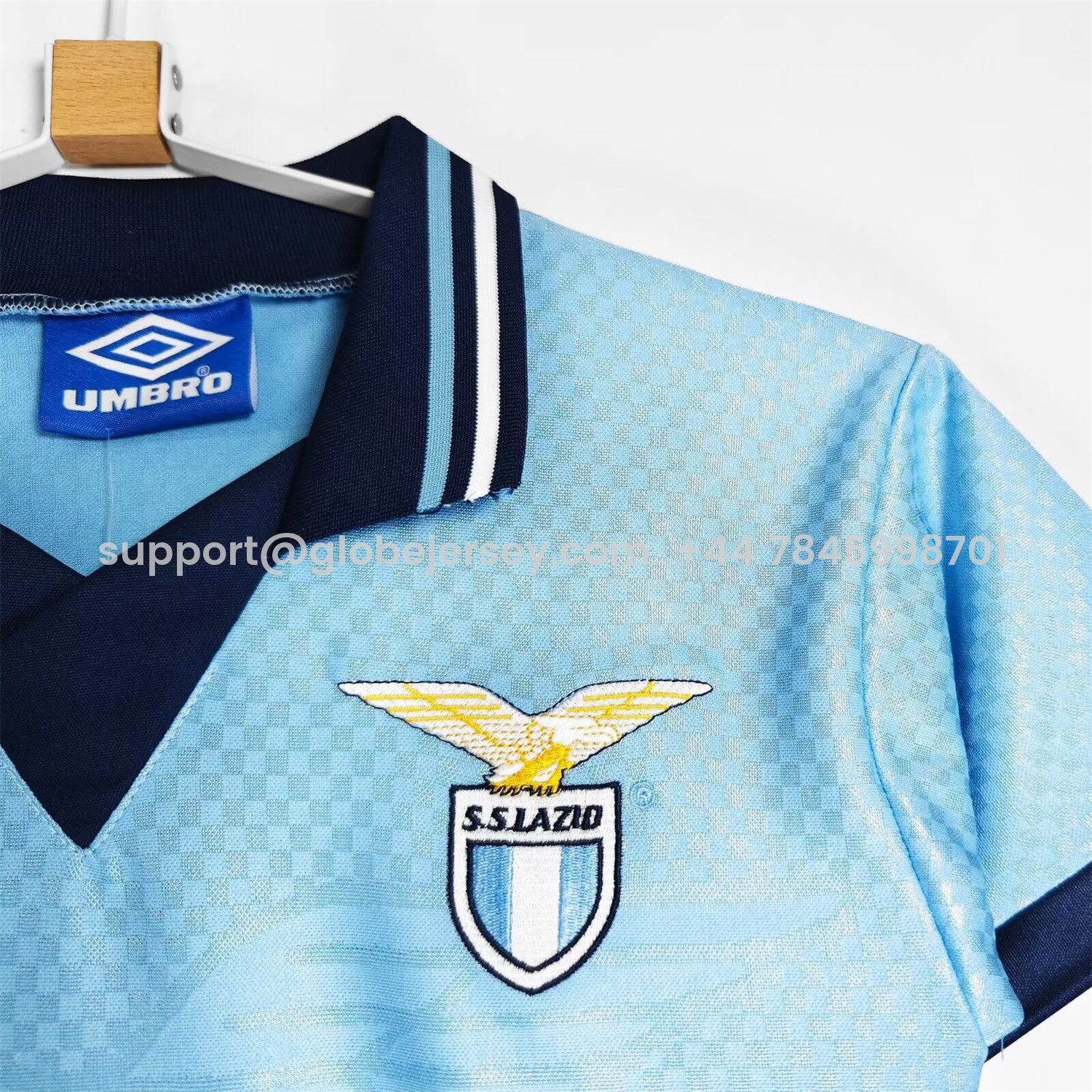 GlobeJersey-Retro Lazio 1996-97 Home Kids Kit