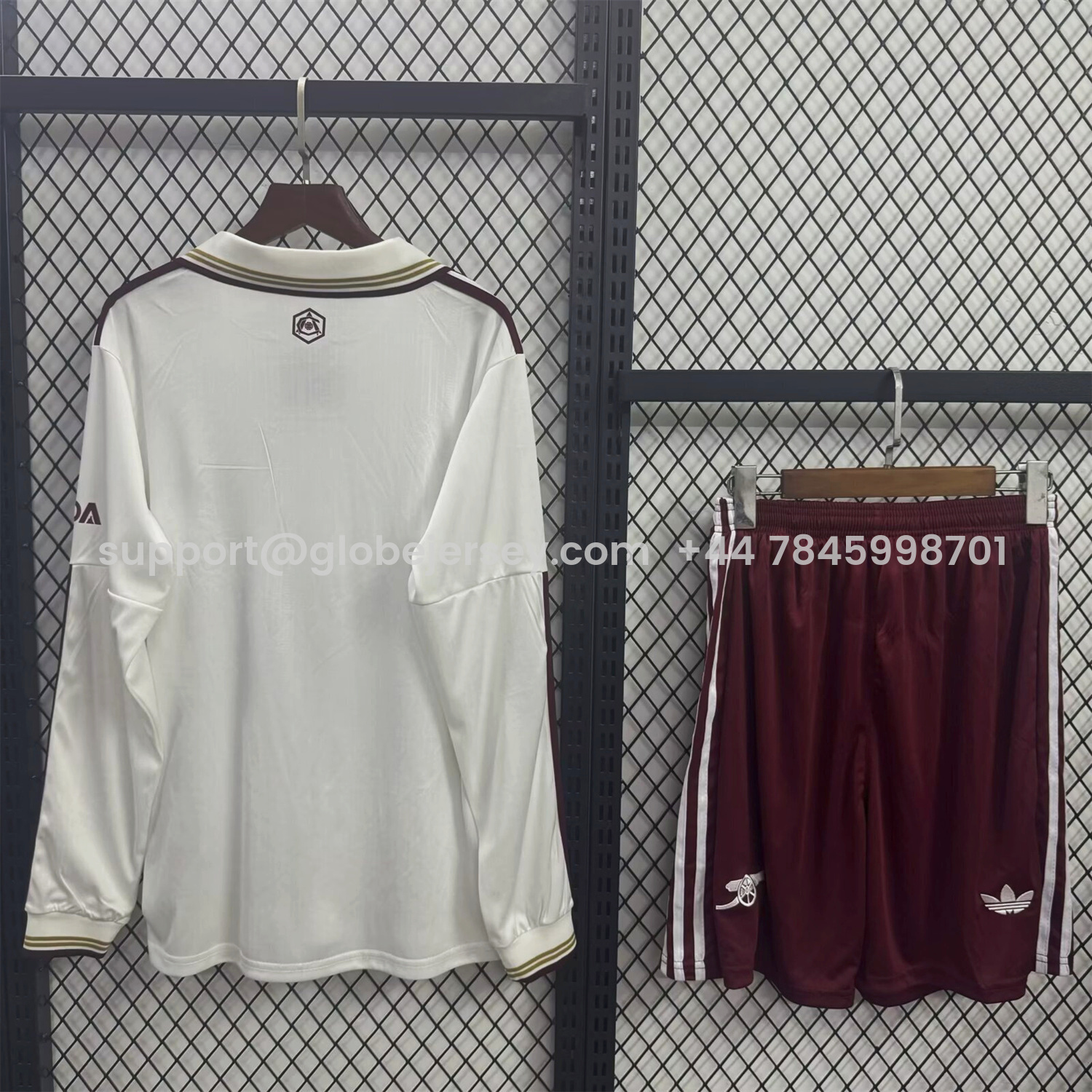 GlobeJersey-Arsenal 25-26 Third White Long Sleeves Kids Kit